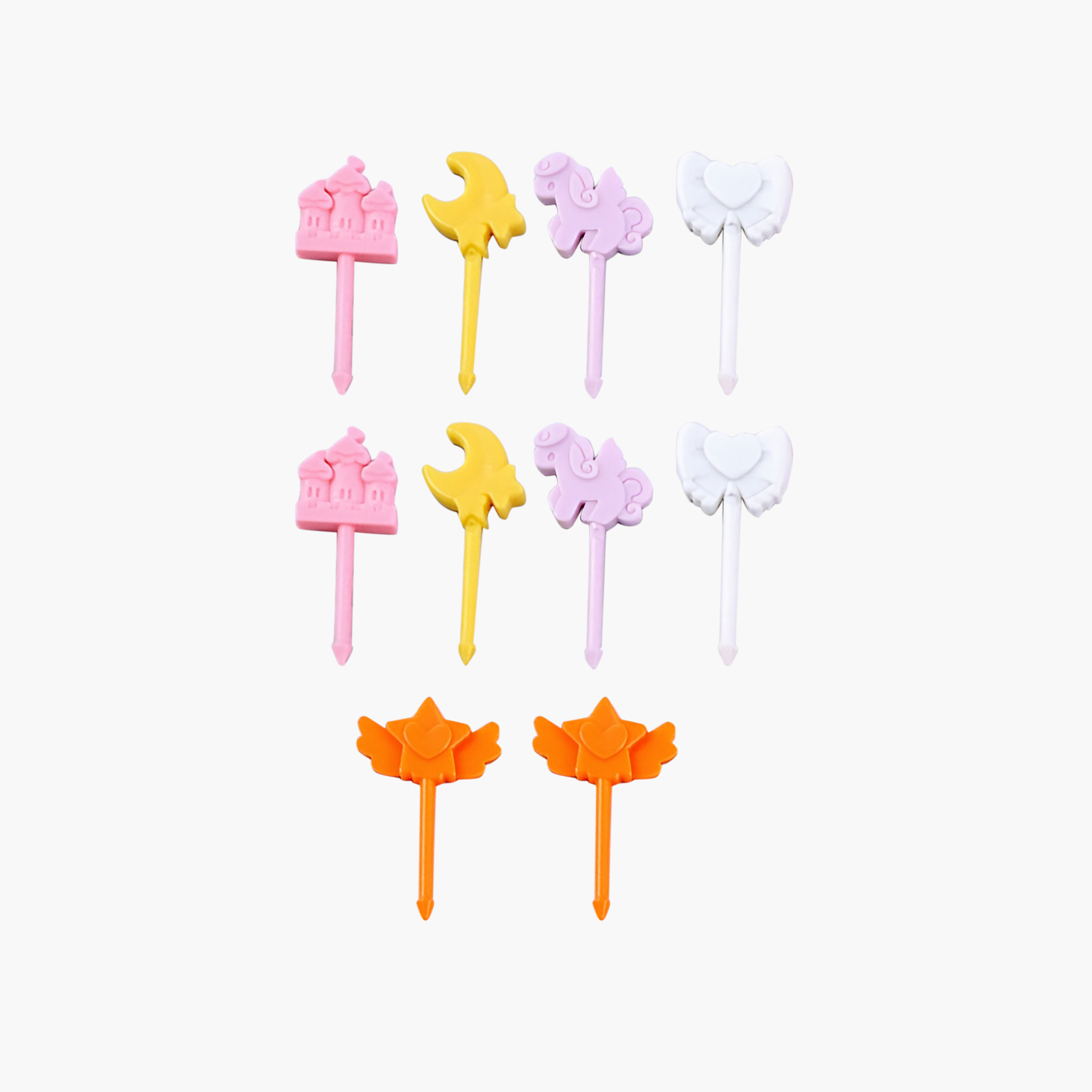 Snack Attack 10-Piece Reusable Magical Princess & Unicorn Food Pickers-baby-feeding-mealtimeessentials-image-1