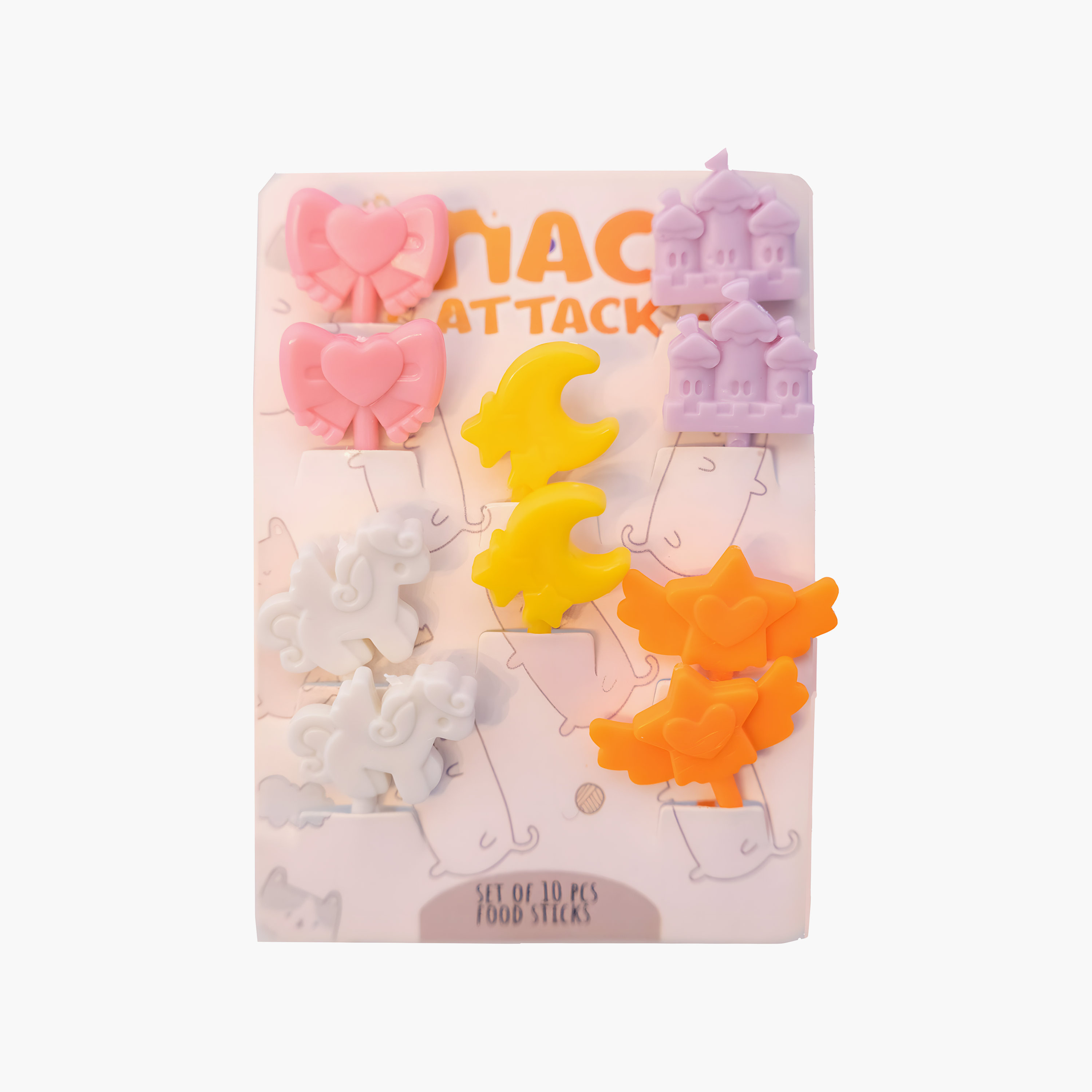 Snack Attack 10-Piece Reusable Magical Princess & Unicorn Food Pickers-baby-feeding-mealtimeessentials-image-3
