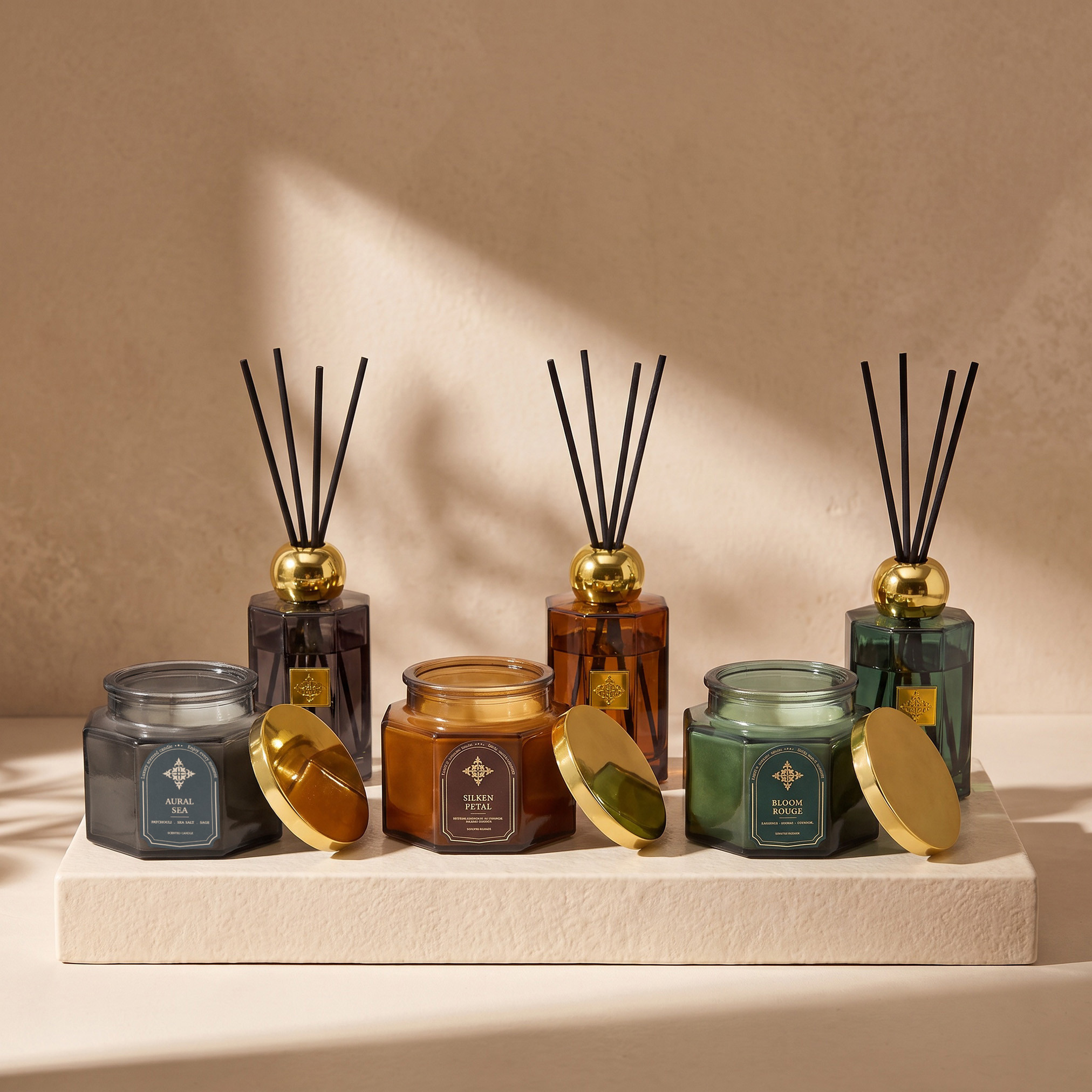 شمعة عطرية ببرطمان أورال سي من لوكس إسينس - 260 جم-household-homefragrance-candles-image-6