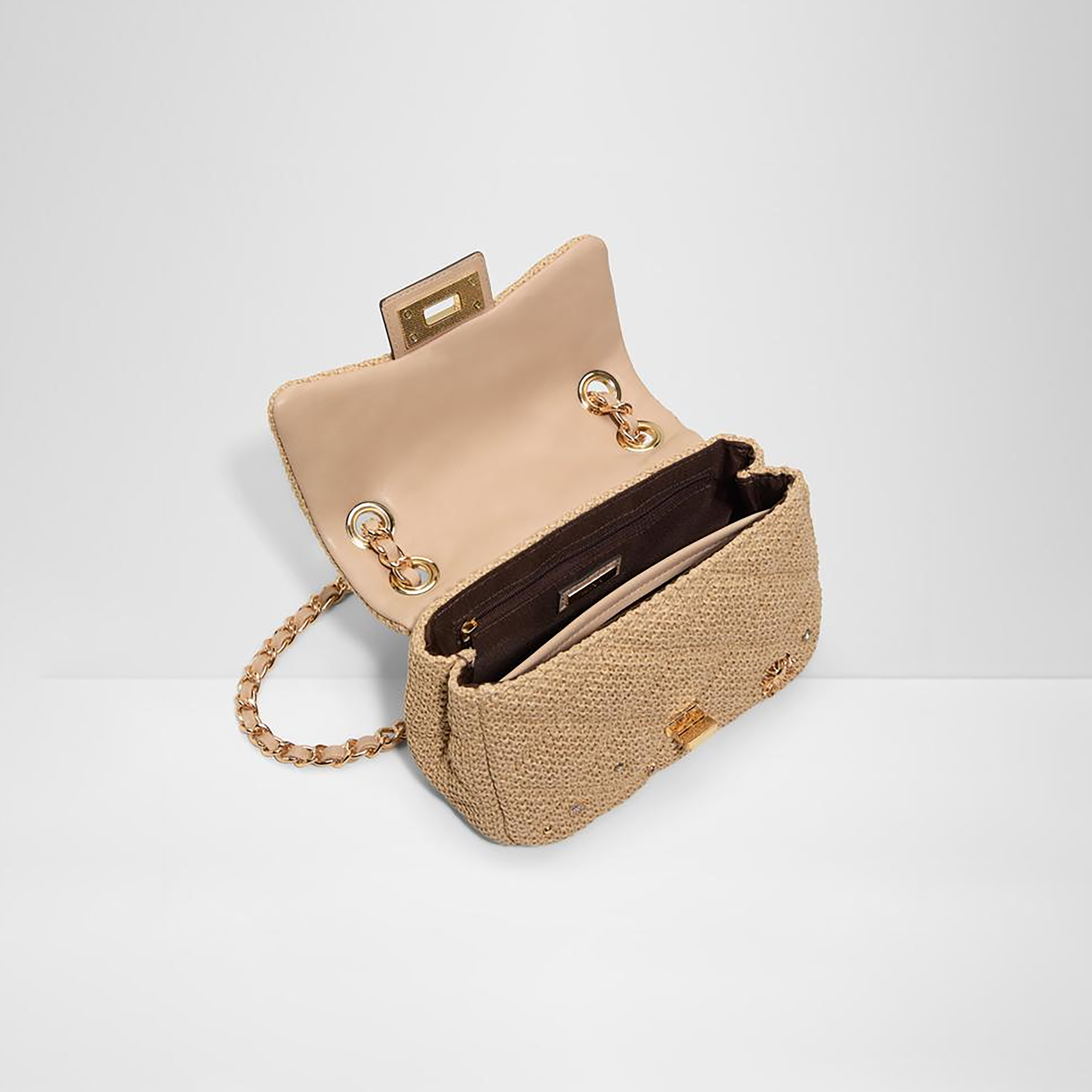 Aldo Ulira Embellishment Crossbody Bag with Twist Lock Closure and Non Detachable Strap-women-bagsandwallets-handbags-image-3