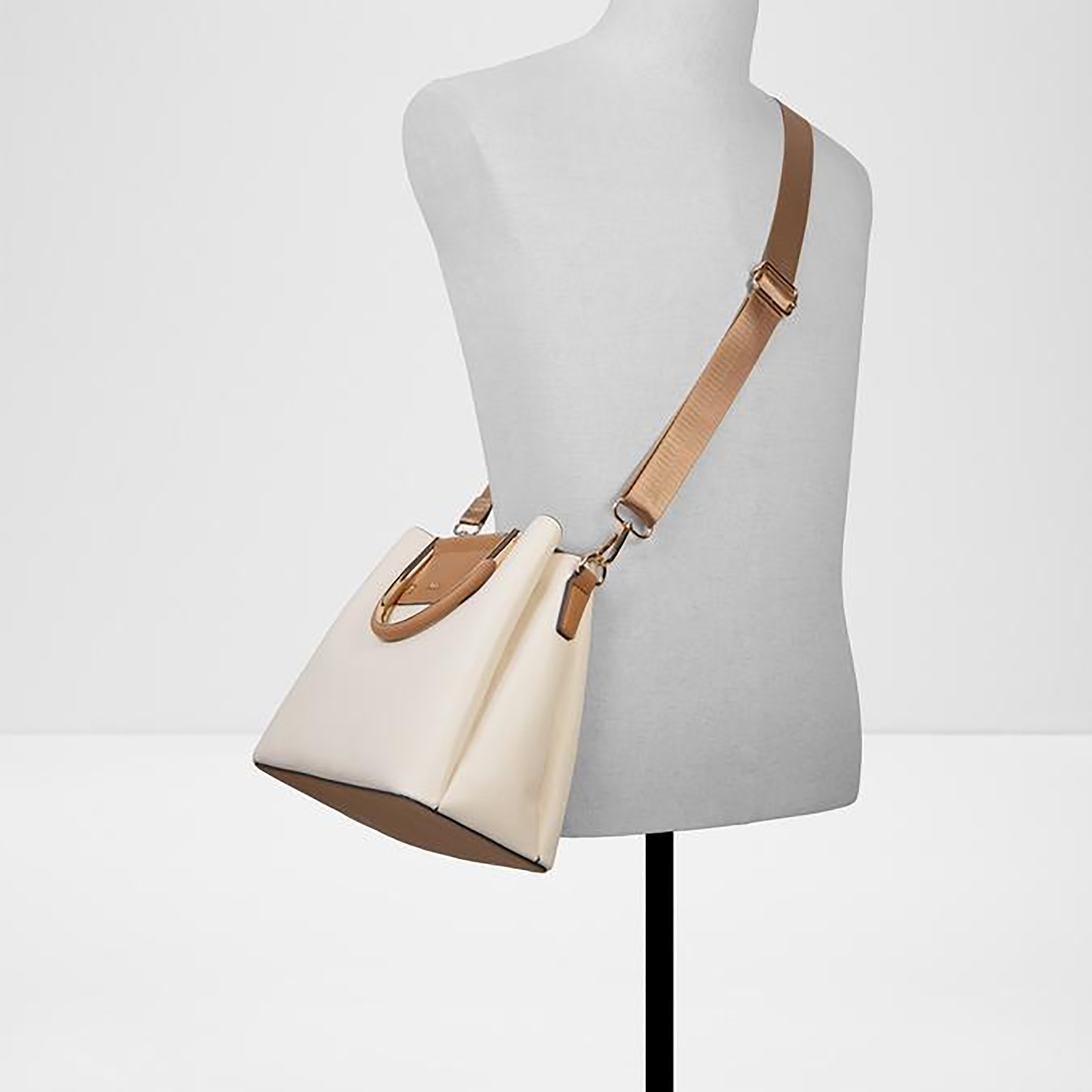 Aldo Sloana Plain Double Handle Satchel Bag with Magnetic Closure and Adjustable Strap-women-bagsandwallets-handbags-image-4