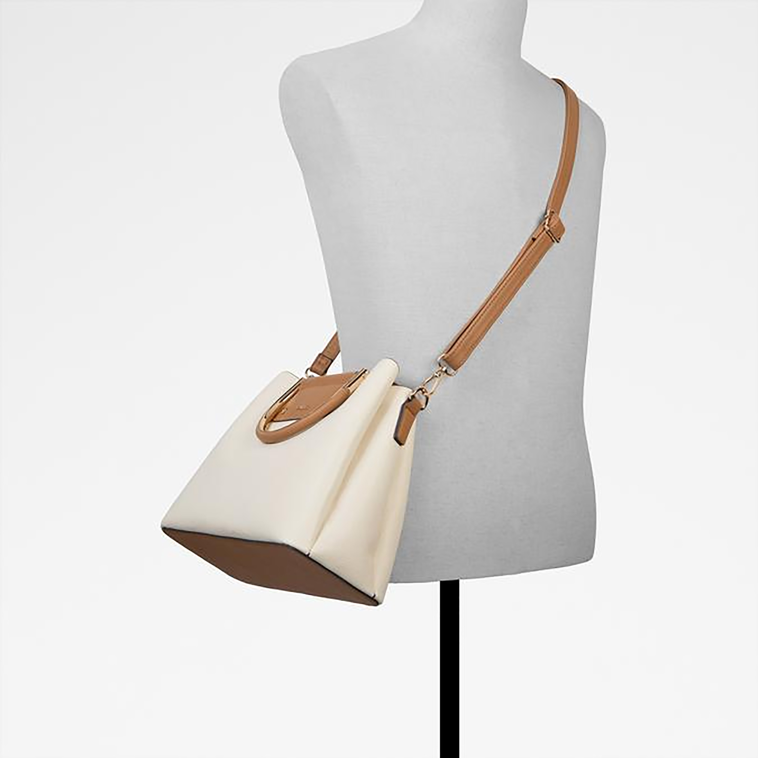 Aldo Sloana Plain Double Handle Satchel Bag with Magnetic Closure and Adjustable Strap-women-bagsandwallets-handbags-image-5
