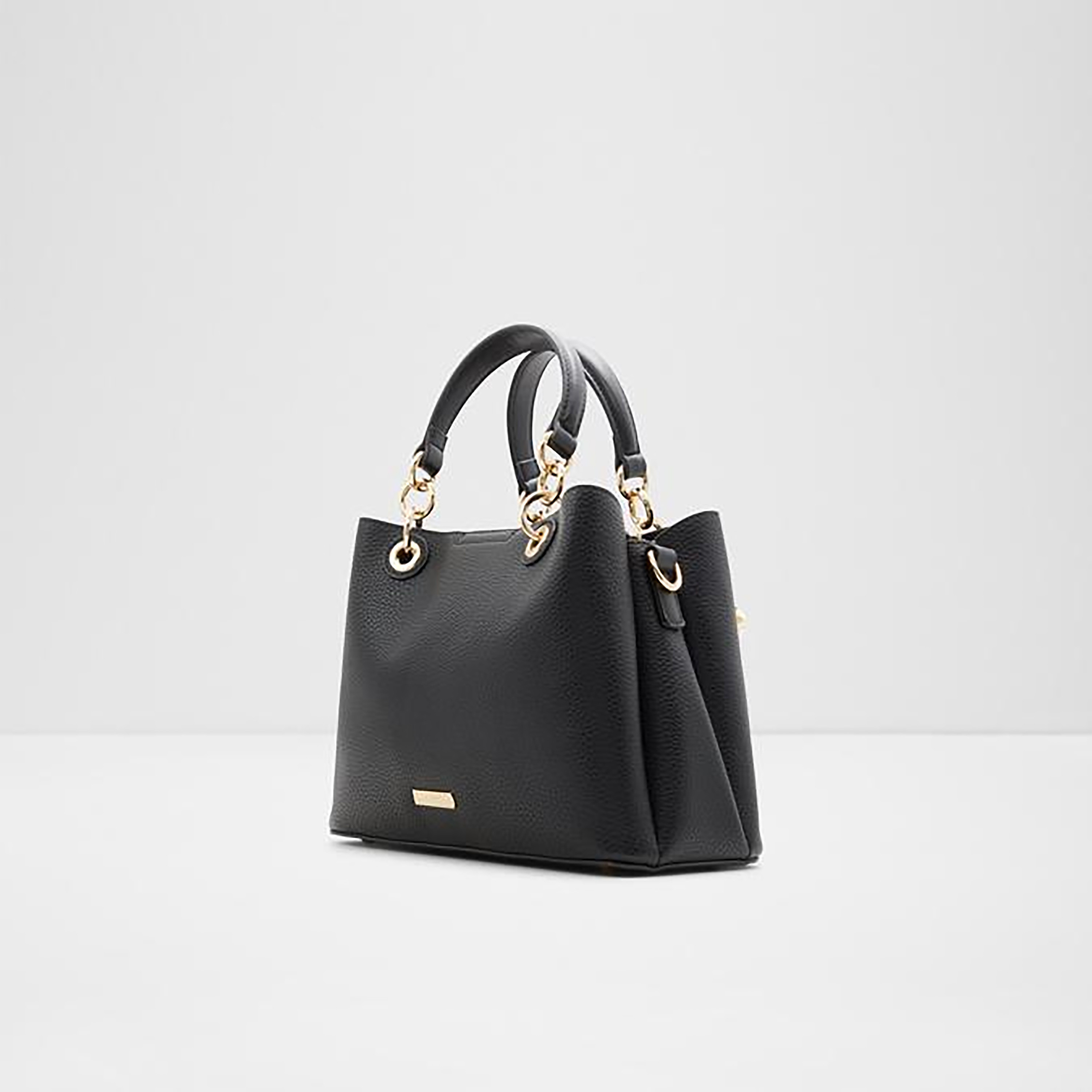 Aldo Tenterden Textured Double Handle Satchel Bag with Magnetic Closure & Detachable Strap-women-bagsandwallets-handbags-image-2