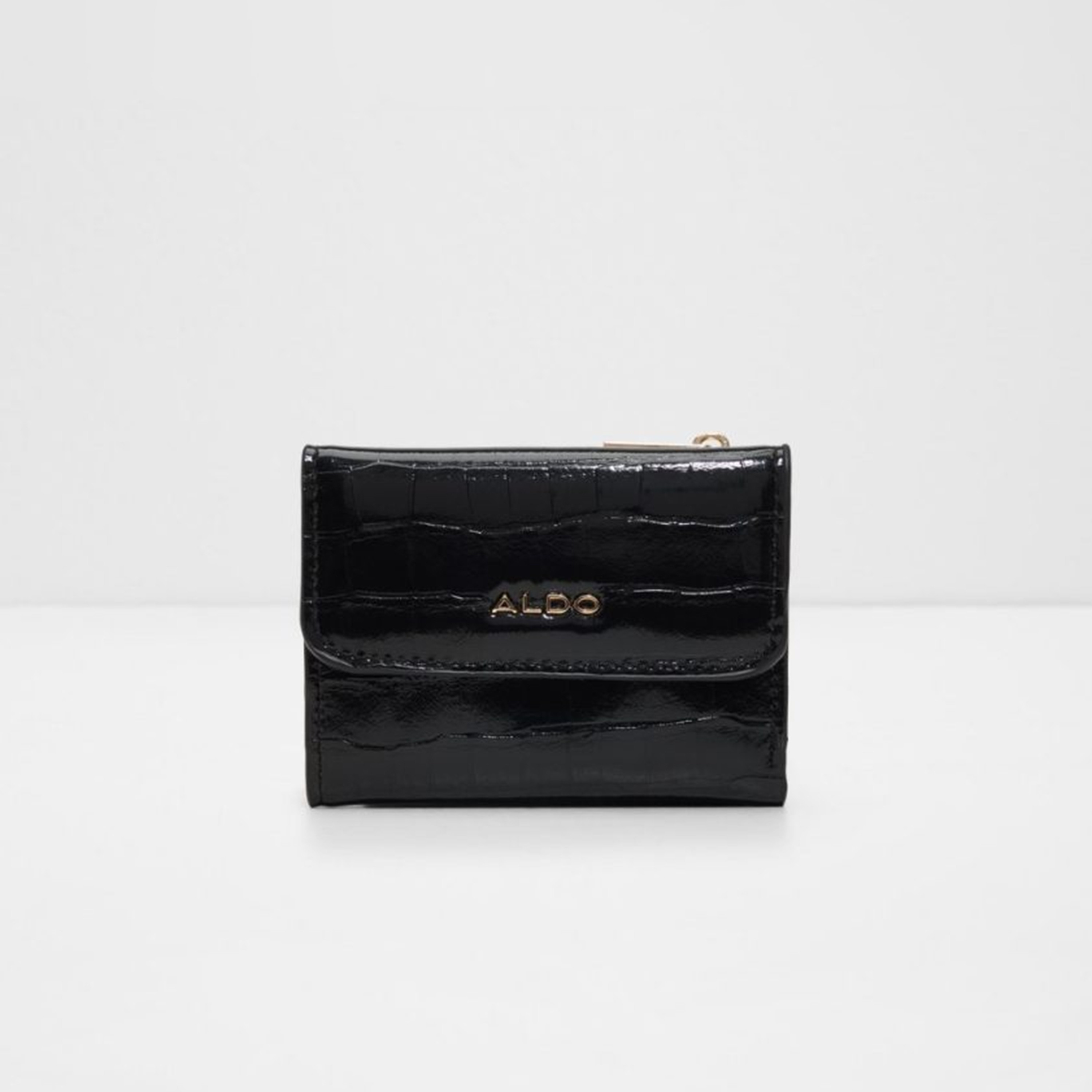 محفظة ألدو رييلا بنقشة جلد التمساح مع إغلاق قابل للطي | 8 × 10 × 3 سم-women-bagsandwallets-wallets-image-4