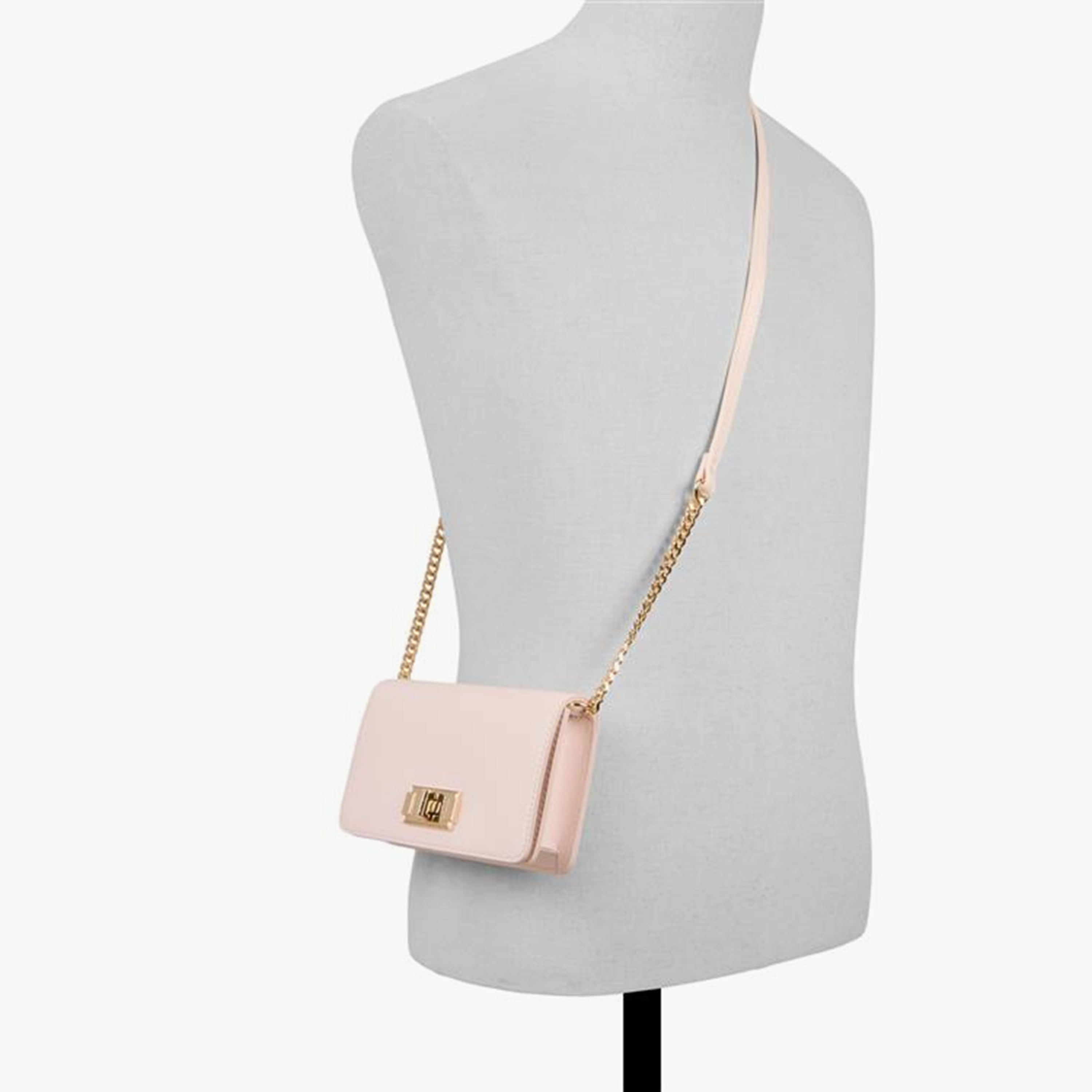 Aldo Kerira Plain Crossbody Bag with Twist Lock Closure and Non Detachable Strap-women-bagsandwallets-handbags-image-3