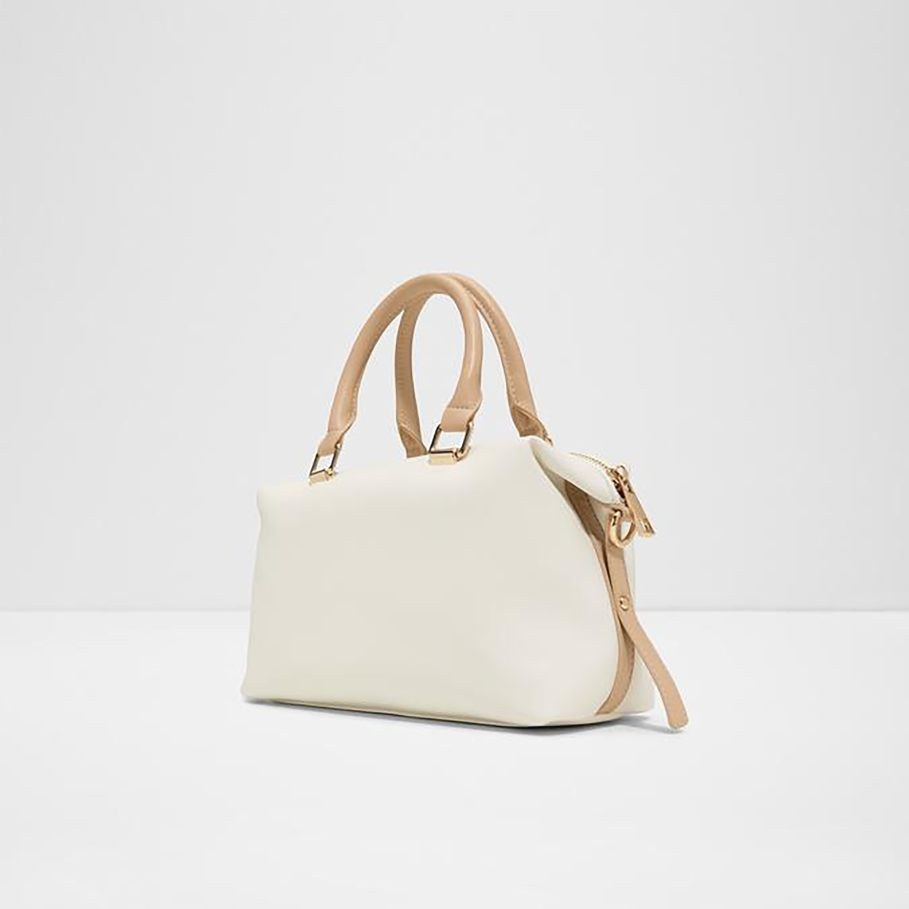Aldo Mellowbag Plain Double Handle Satchel Bag & Pouch with Zip Closure & Strap-women-bagsandwallets-handbags-image-2
