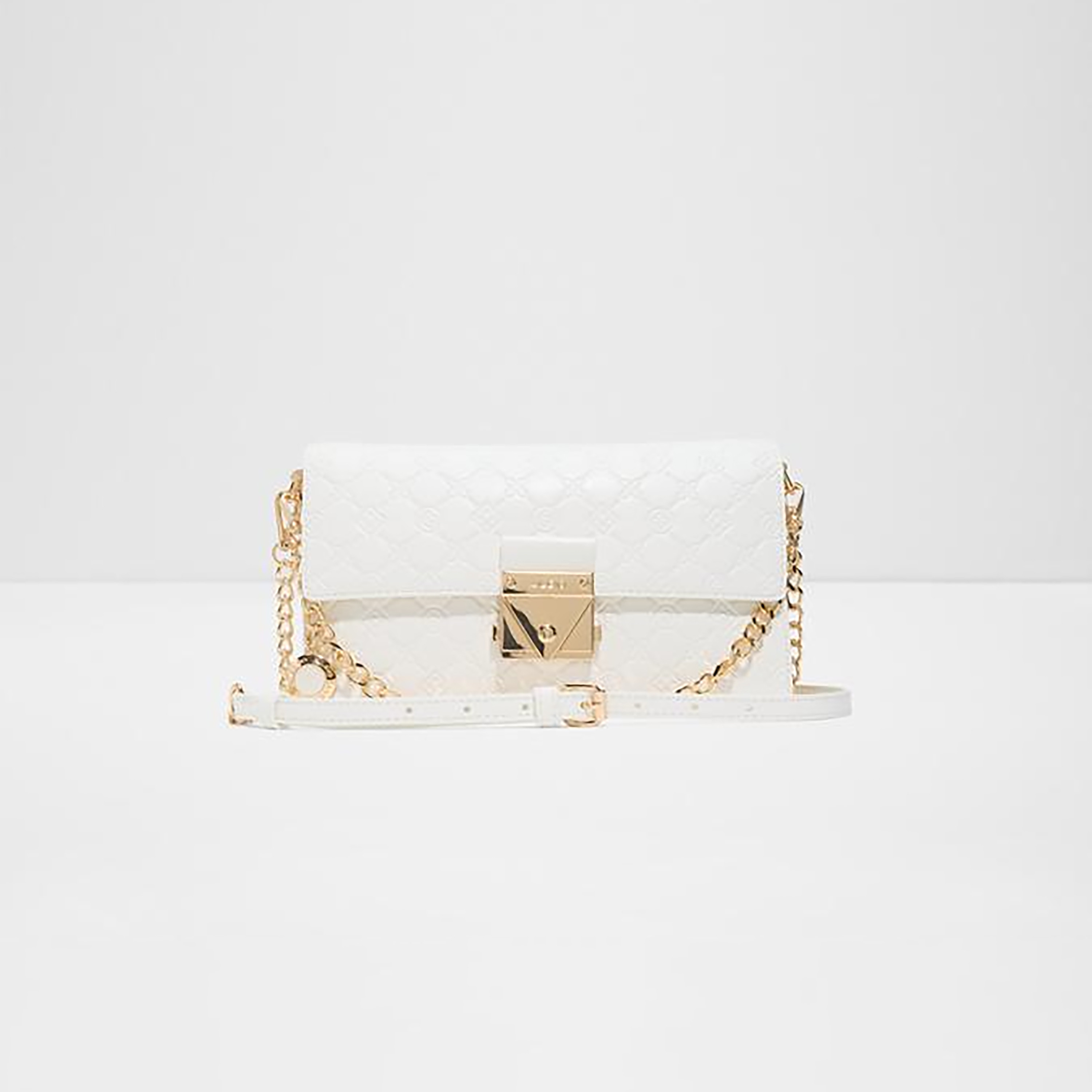 Aldo Evengelia Textured Mini Sling Bag with Flap Closure and Chain Strap-women-bagsandwallets-handbags-image-1