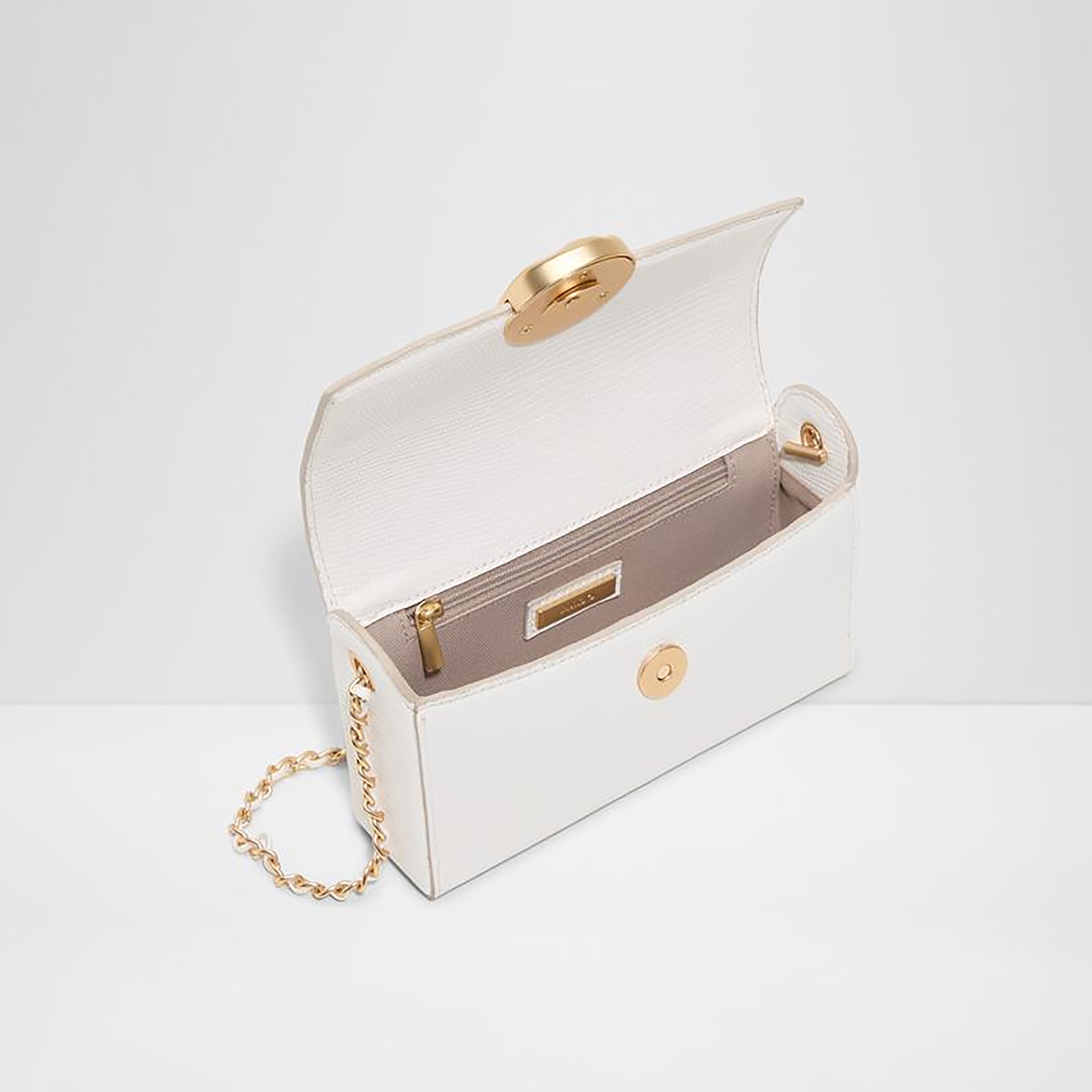 Aldo Leiliani Textured Sling Bag with Flap Closure and Chain Strap-women-bagsandwallets-handbags-image-3