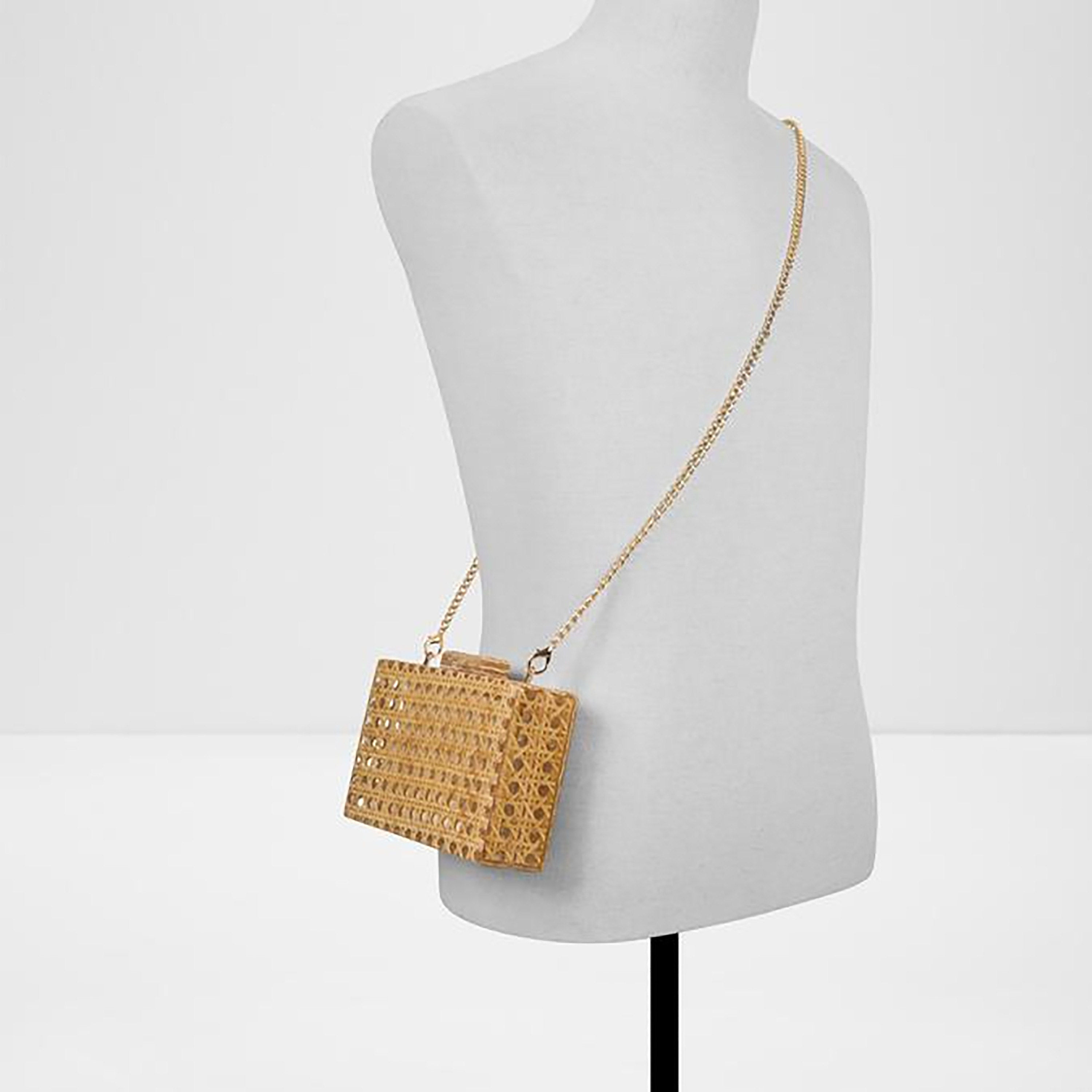 Aldo Seliora Cane Weave Clutch with Magnetic Closure and Chain Strap-women-bagsandwallets-handbags-image-4