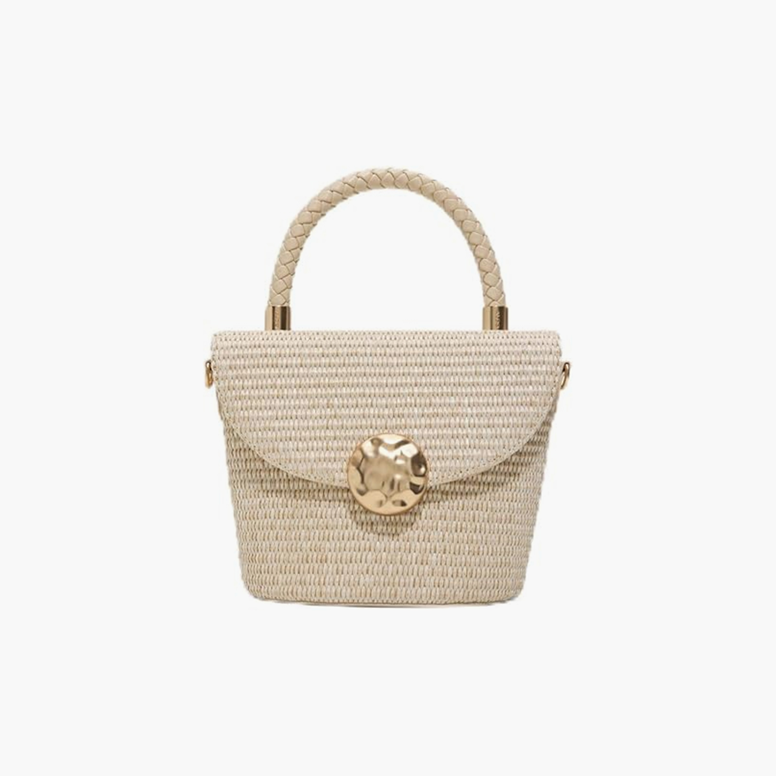 Aldo Soletta Textured Top Handle Crossbody Bag with Magnetic Closure and Adjustable Strap-women-bagsandwallets-handbags-image-1