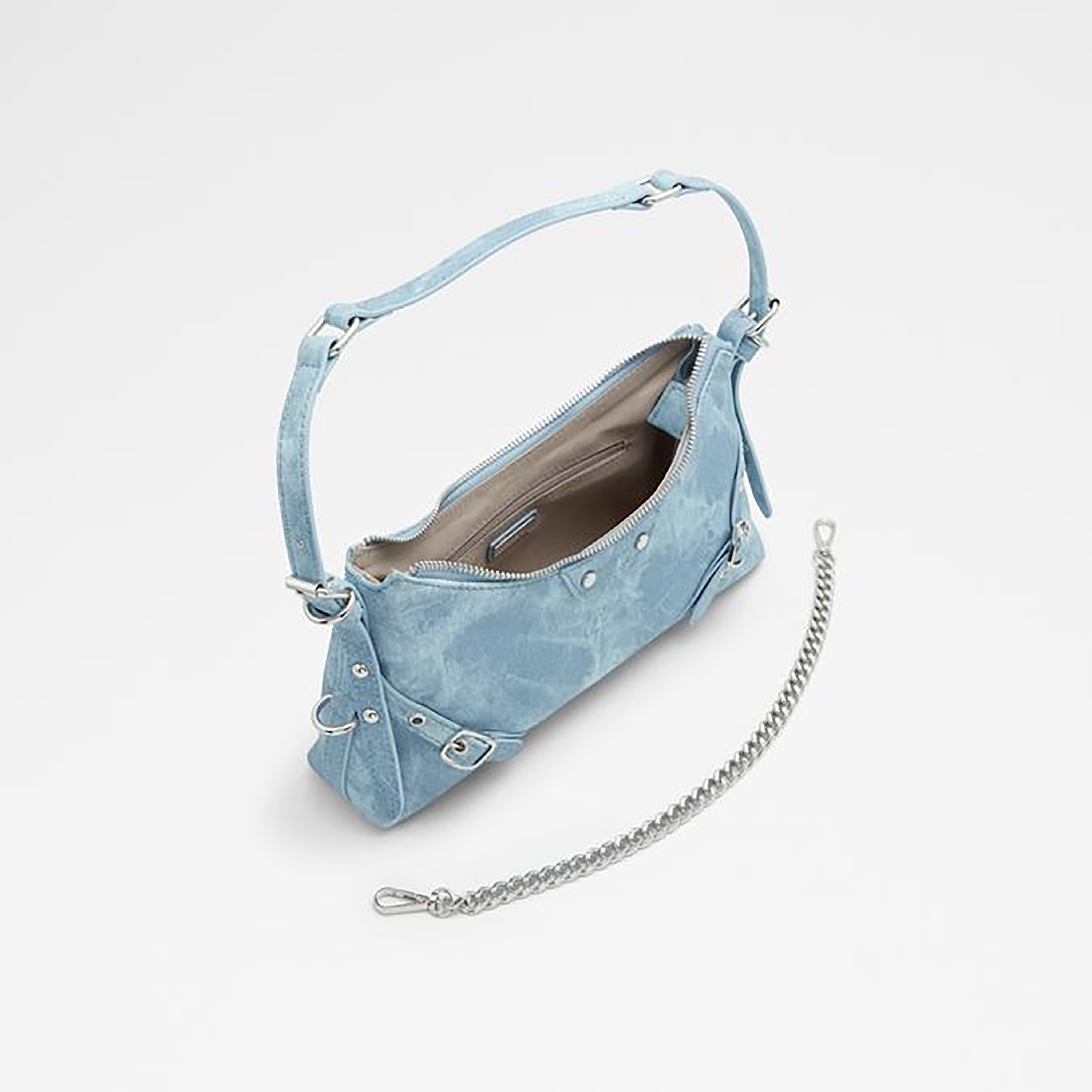 Aldo Faralaeliax Textured Single Handle Shoulder Bag with Zip Closure & Adjustable Strap-women-bagsandwallets-handbags-image-3