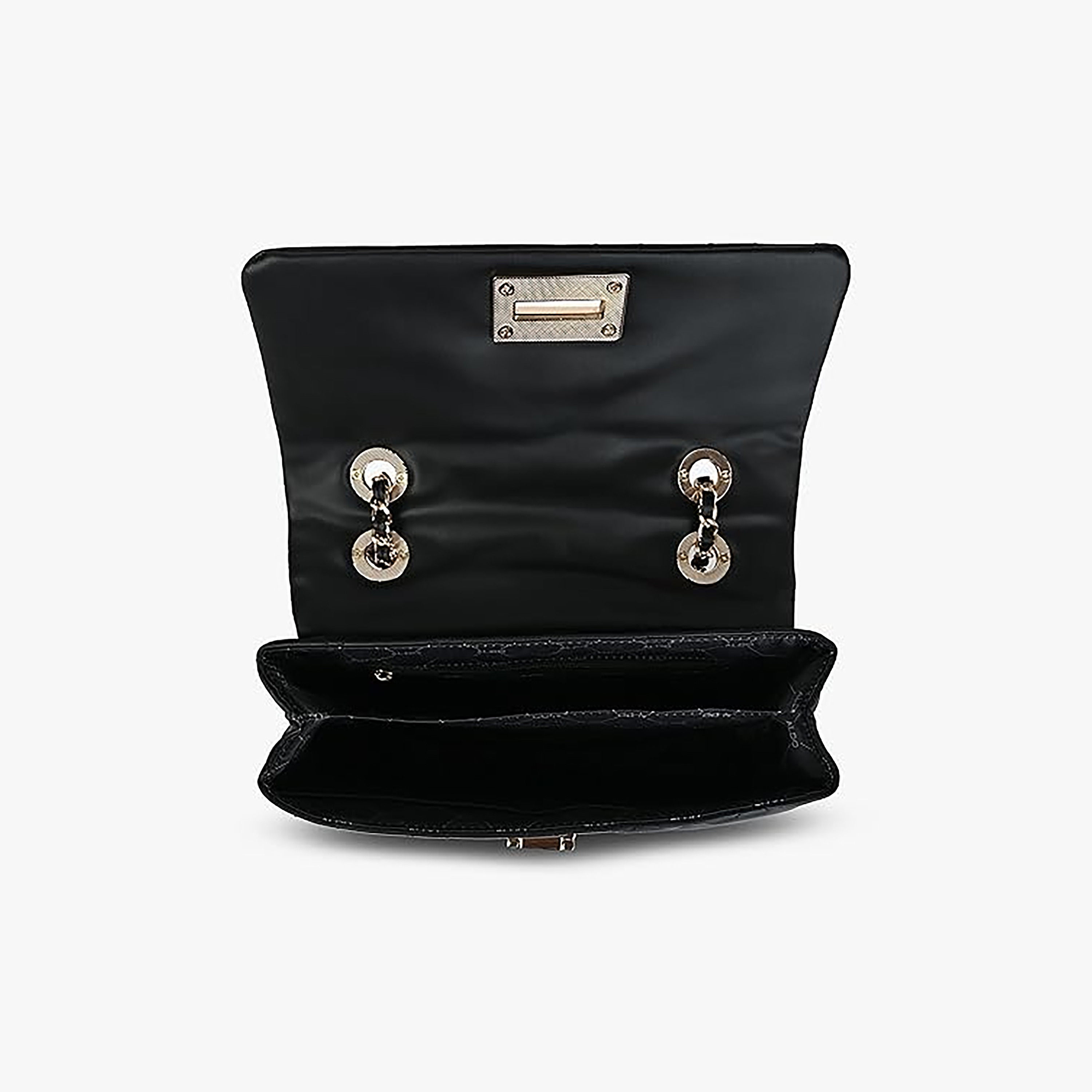 حقيبة كتف مبطنة من ألدو كونتيدينون مزودة بقفل دوار وحزام غير قابل للفصل-women-bagsandwallets-handbags-image-3