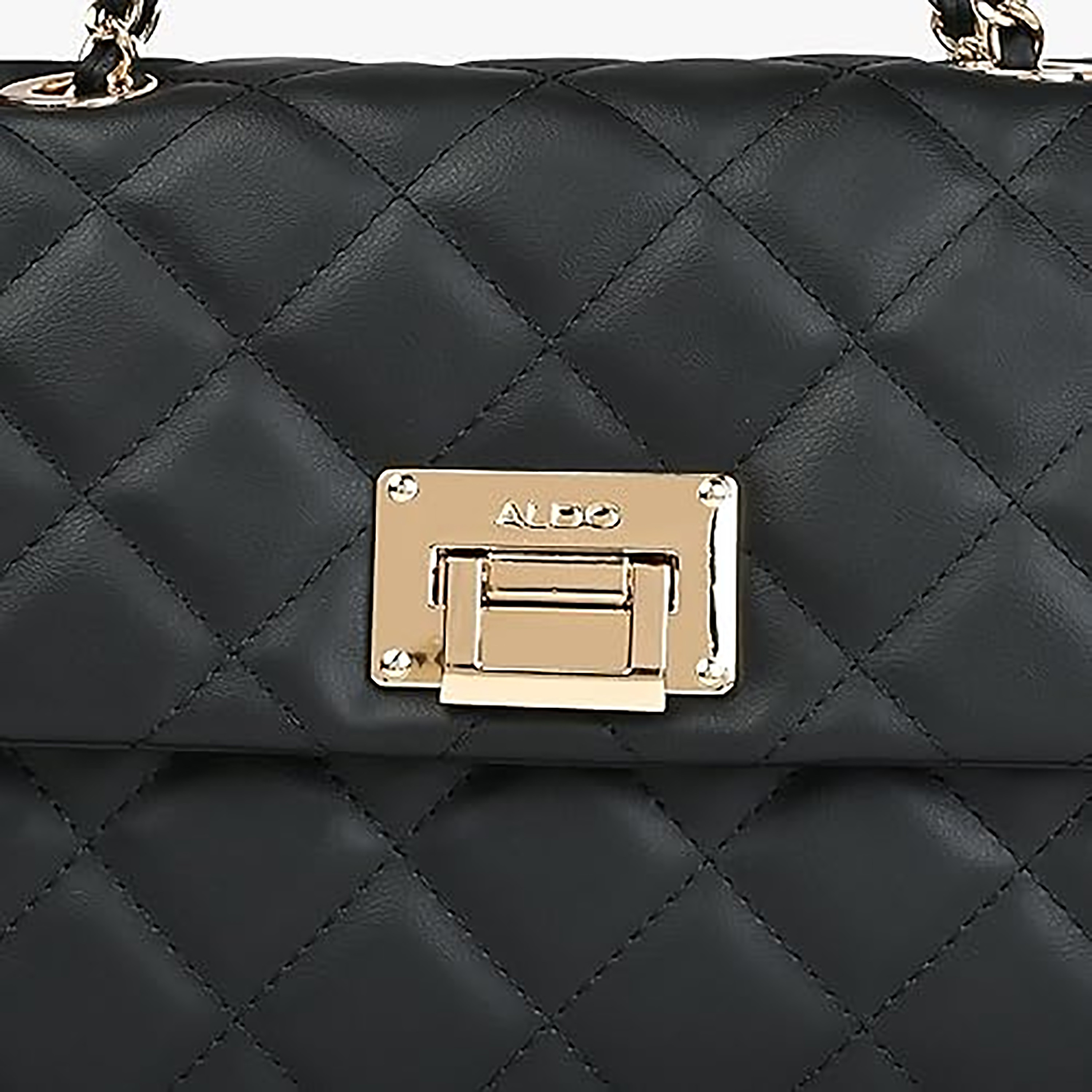حقيبة كتف مبطنة من ألدو كونتيدينون مزودة بقفل دوار وحزام غير قابل للفصل-women-bagsandwallets-handbags-image-5
