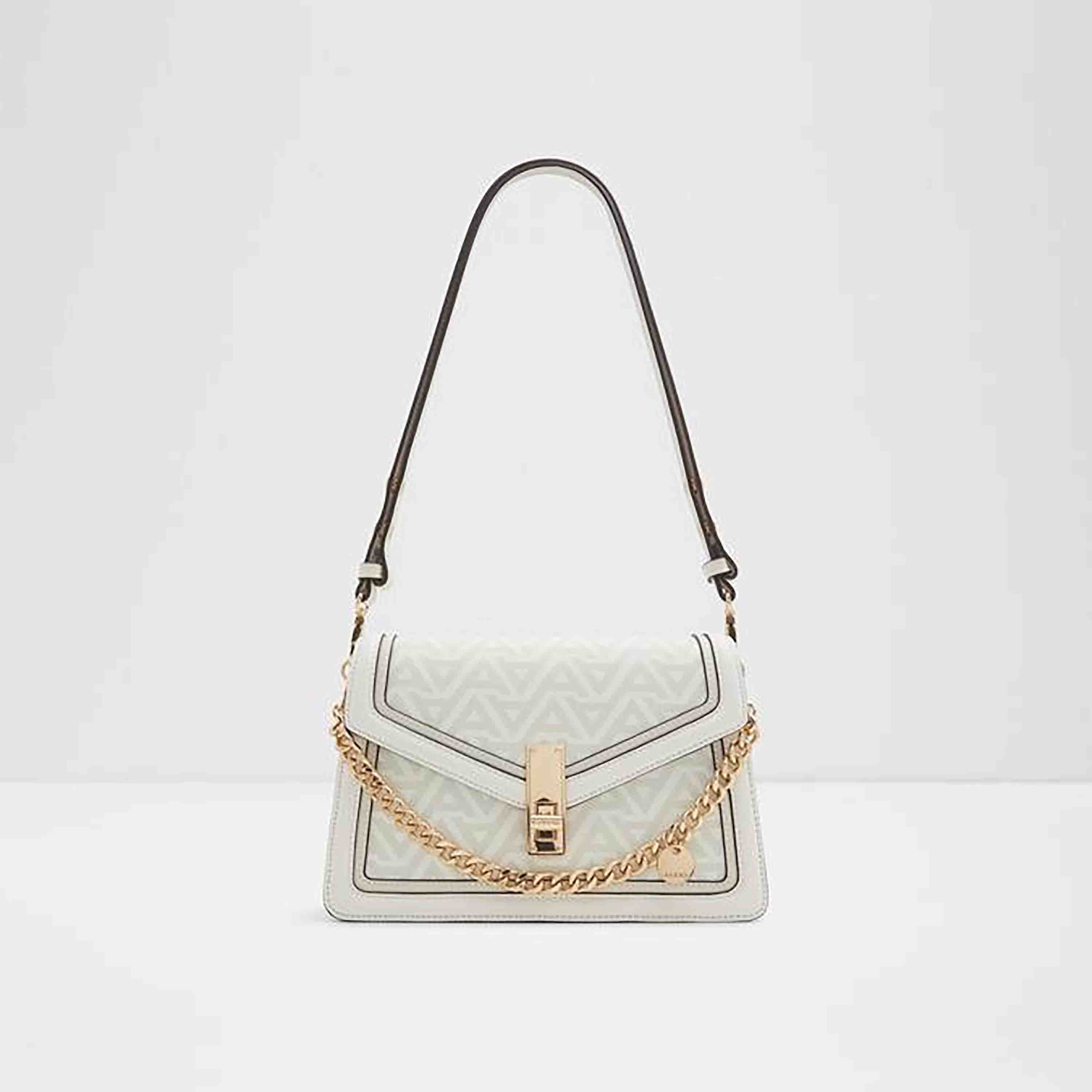 حقيبة كتف من ألدو أمدونا بنقشة المونوغرام مع قفل دوار وحزام قابل للفصل-women-bagsandwallets-handbags-image-1
