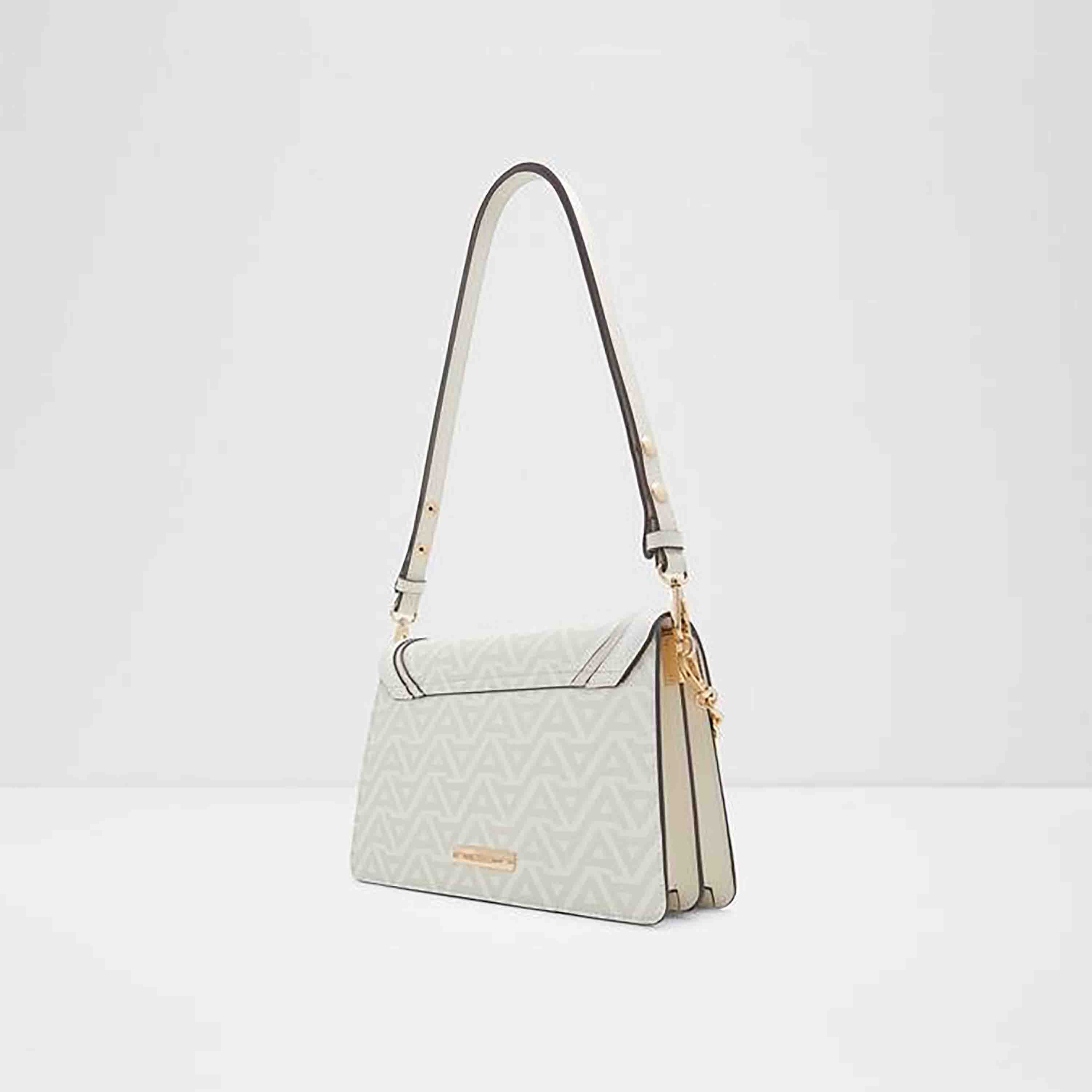 Aldo Amdouna Monogram Shoulder Bag with Twist Lock Closure and Detachable Strap-women-bagsandwallets-handbags-image-2