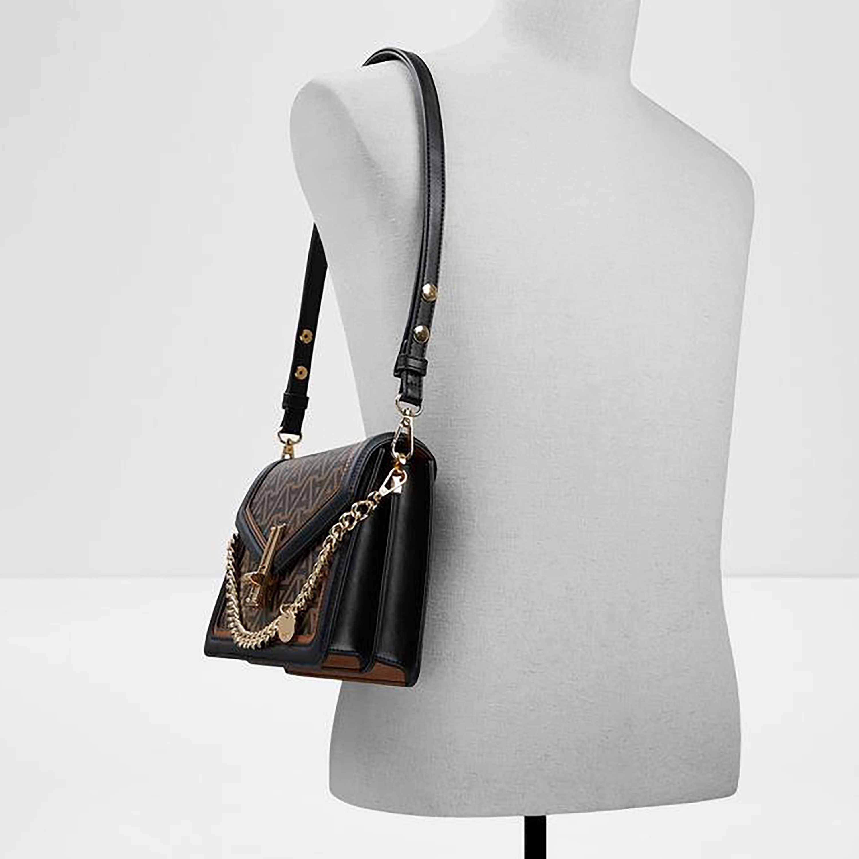حقيبة كتف من ألدو أمدونا بنقشة المونوغرام مع قفل دوار وحزام قابل للفصل-women-bagsandwallets-handbags-image-9