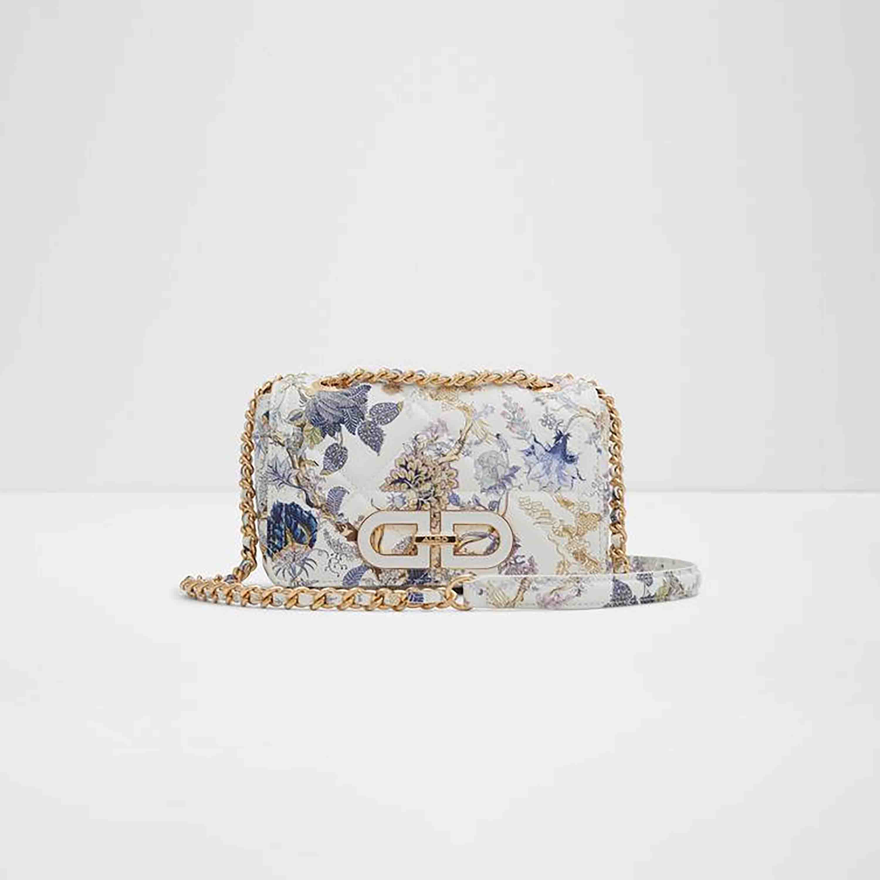 حقيبة كروسبودي من ألدو نانالي بنقشة زهور، مزودة بغطاء قلاب وحزام سلسلة.-women-bagsandwallets-handbags-image-1