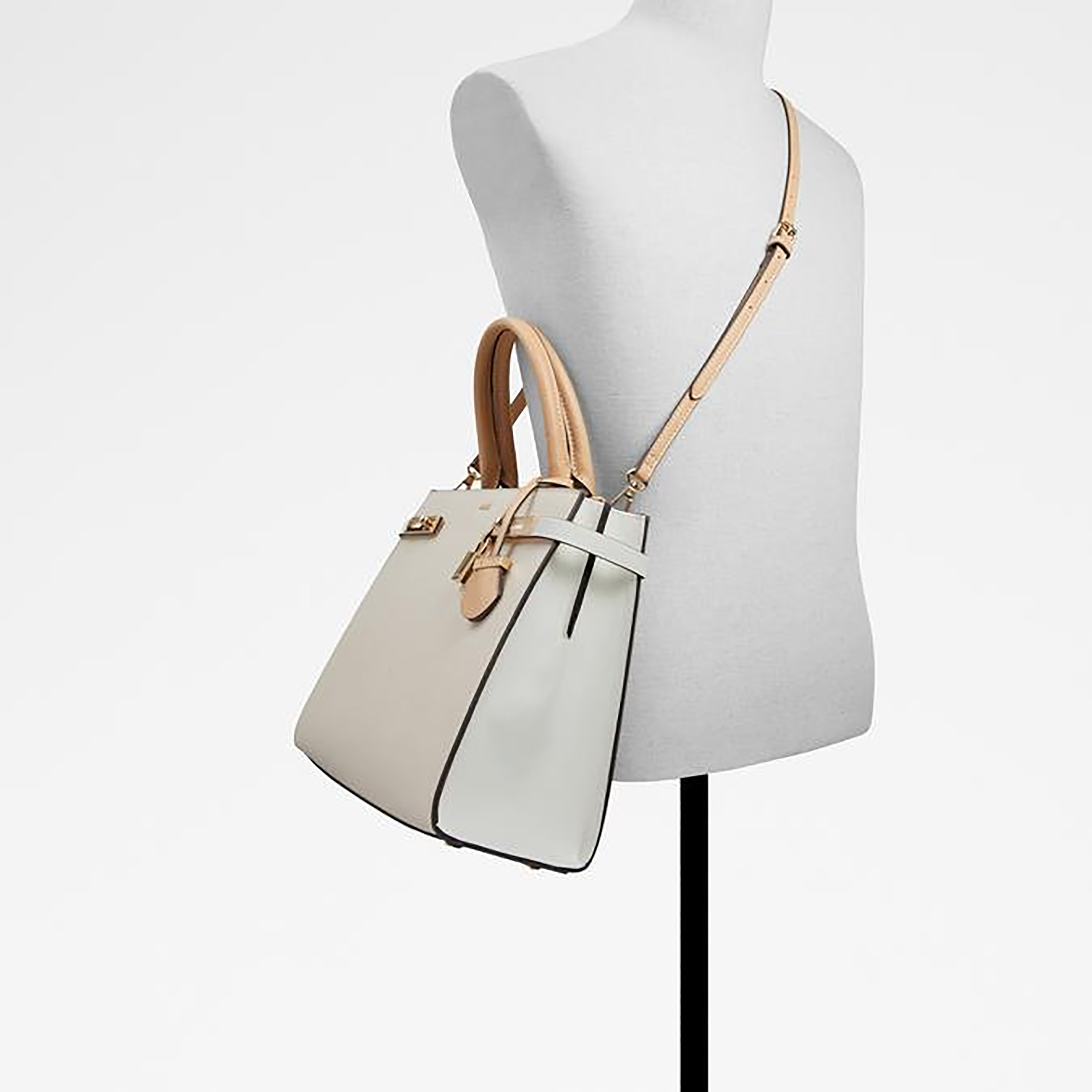 حقيبة تسوق من ألدو مانيلا سادة بمقبضين وسحاب إغلاق وحزام قابل للتعديل-women-bagsandwallets-handbags-image-4