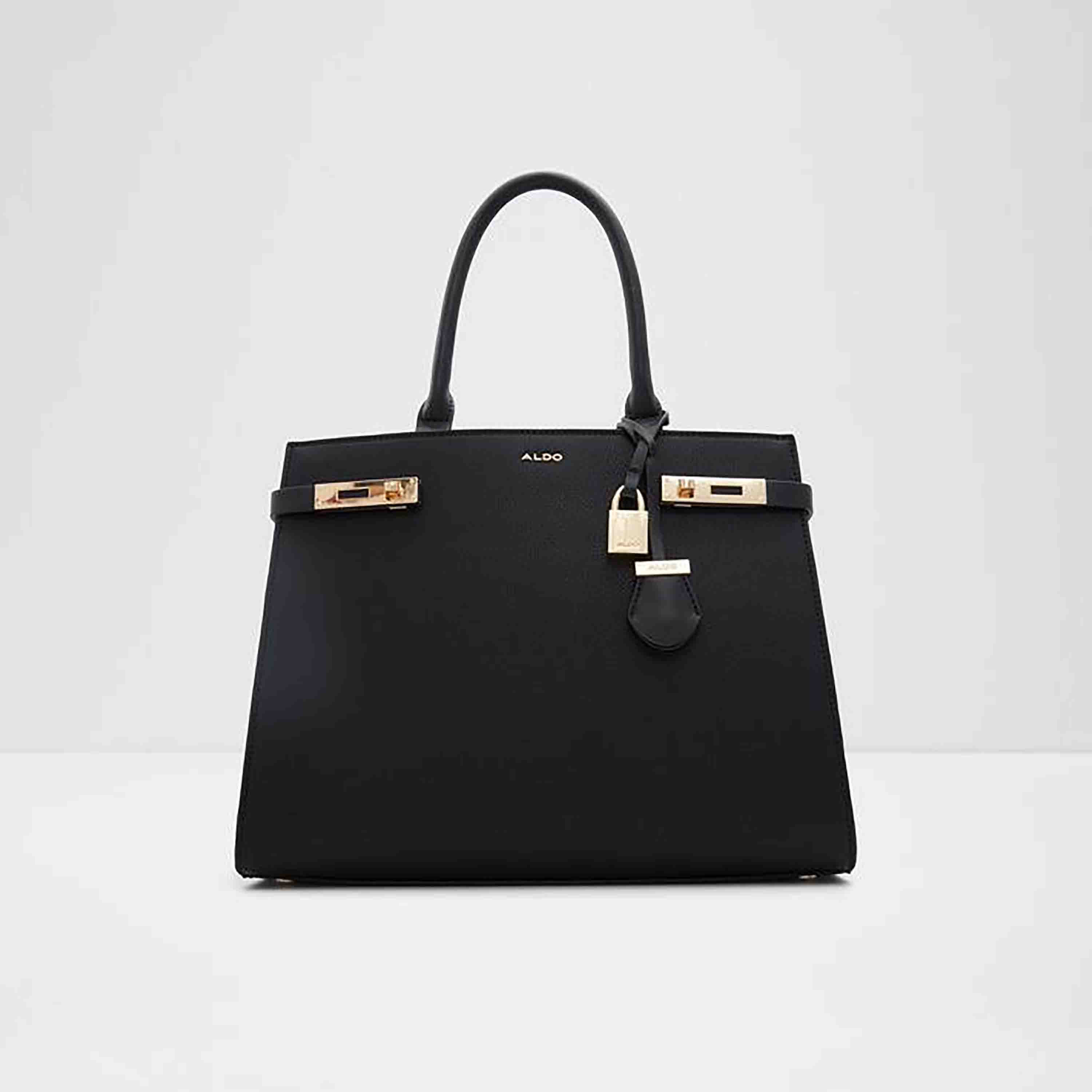 Aldo Manilla Plain Double Handle Tote Bag with Zipper Closure and Adjustable Strap-women-bagsandwallets-handbags-image-1