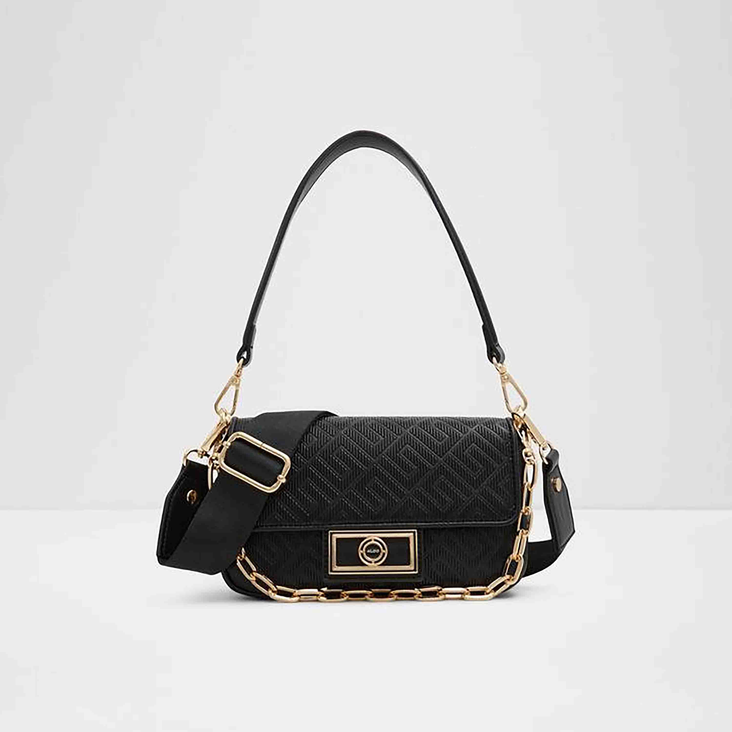حقيبة كتف ألدو تاليانا ذات مقبض واحد مزخرفة بإغلاق قلاب وحزام قابل للتعديل-women-bagsandwallets-handbags-image-1