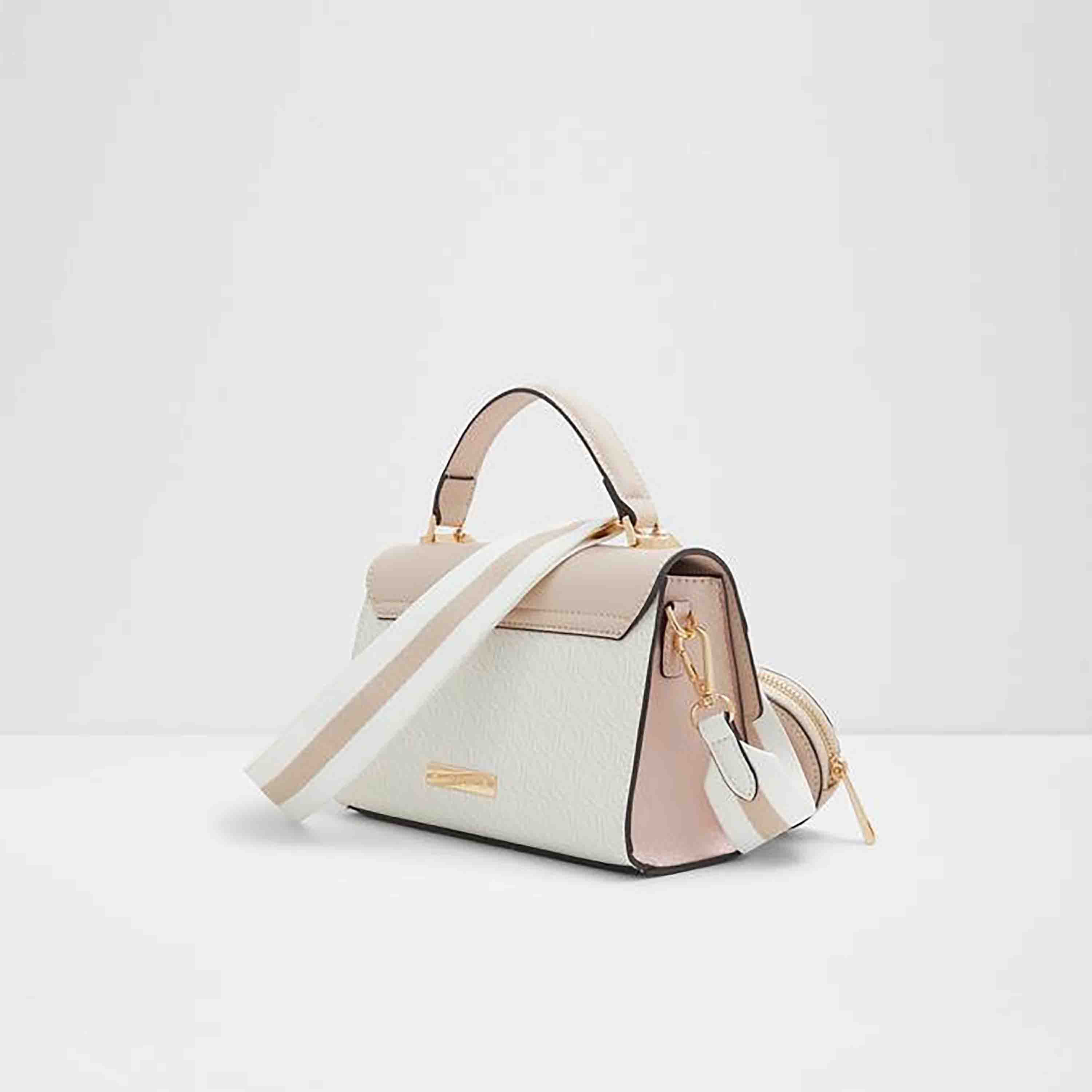 Aldo Youra Color-Block Top Handle Satchel Bag & Pouch with Flap Closure & Strap-women-bagsandwallets-handbags-image-2