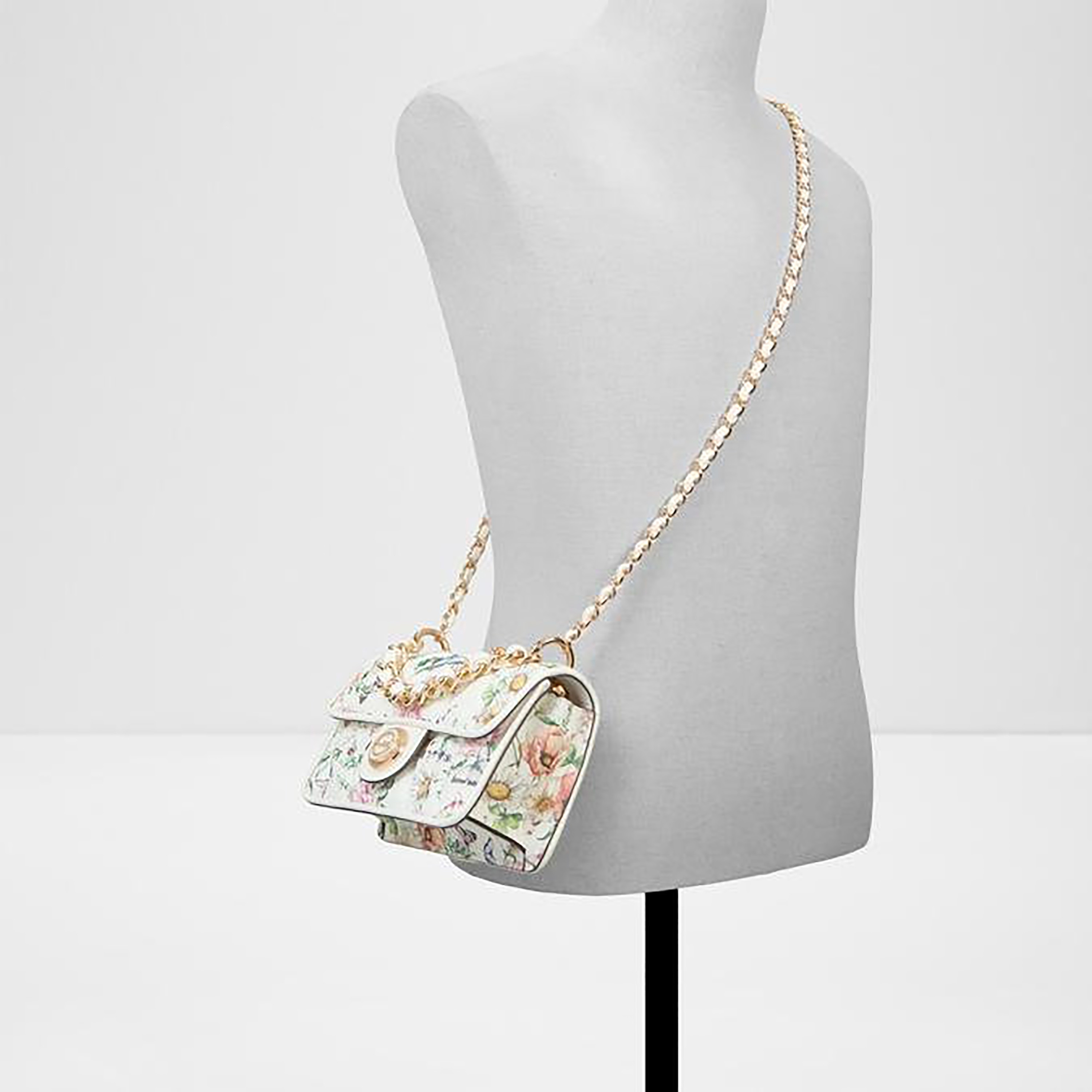 Aldo Loubella Floral Print Crossbody Bag with Flap Closure and Chain Strap-women-bagsandwallets-handbags-image-4