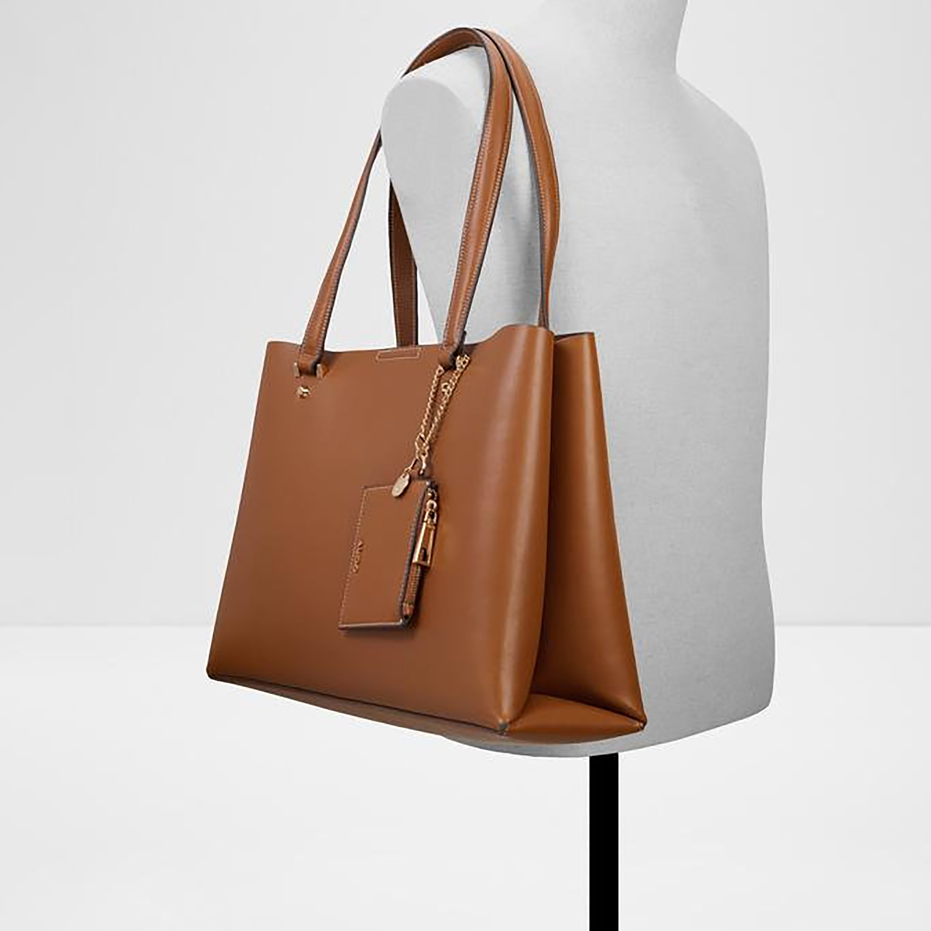 Aldo Korer Plain Double Handle Tote Bag with Magnetic Closure-women-bagsandwallets-handbags-image-4