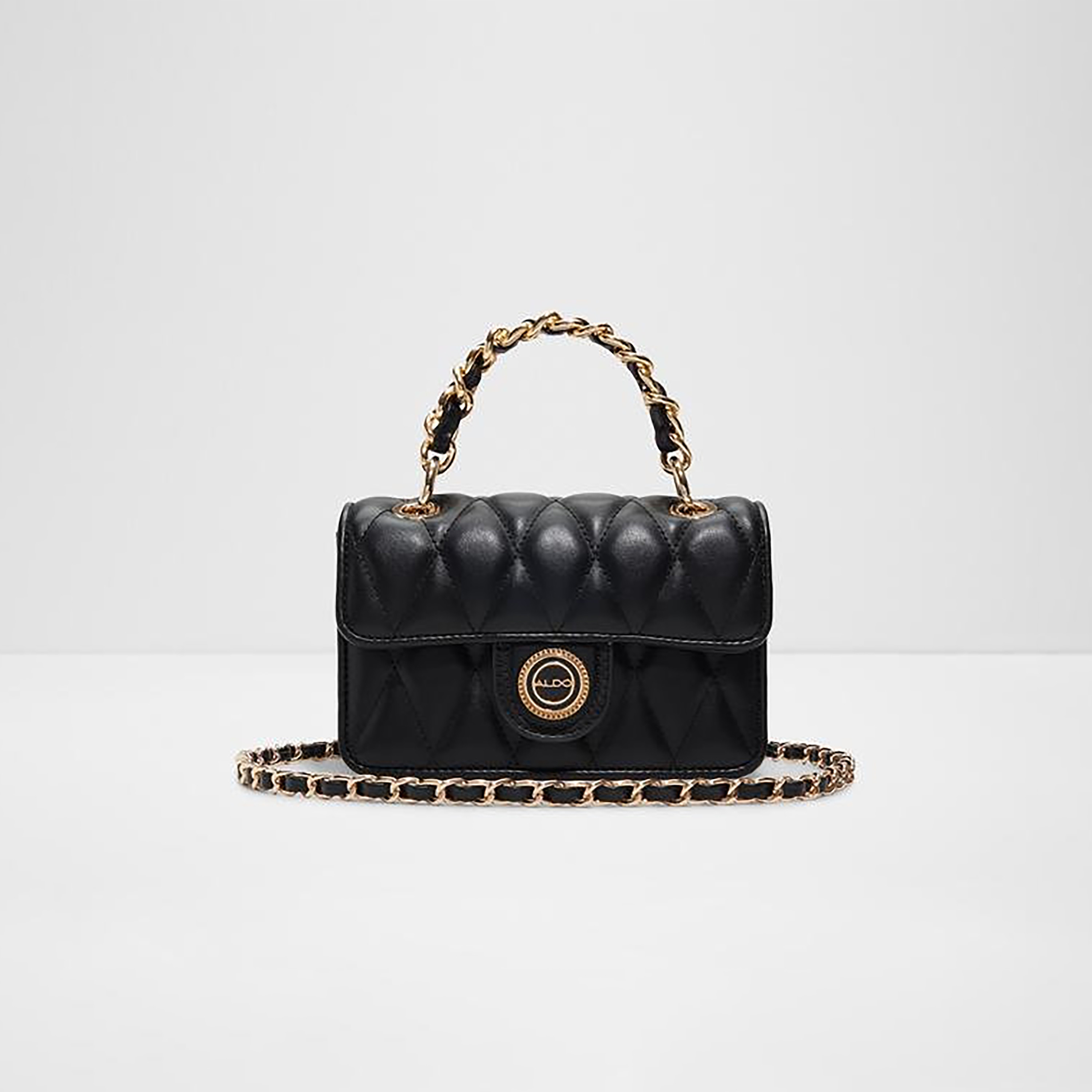 حقيبة كروسبودي مبطنة من ألدو لوبيلا بمقبض علوي وإغلاق مغناطيسي وحزام سلسلة-women-bagsandwallets-handbags-image-1