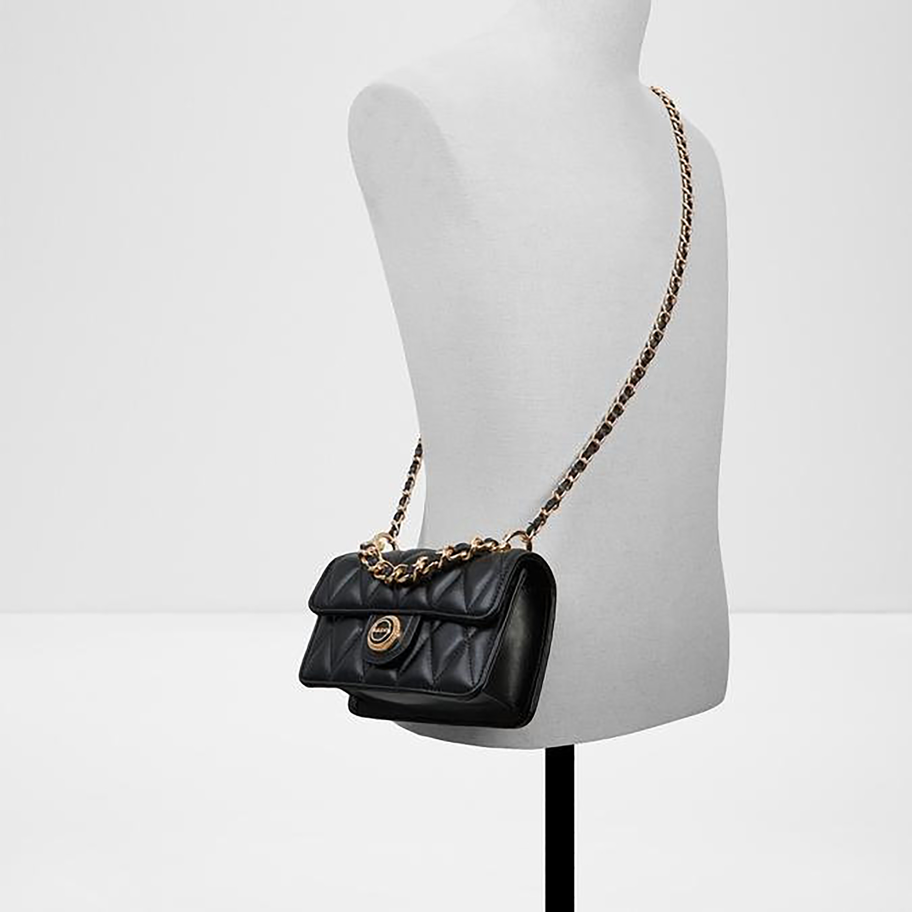 حقيبة كروسبودي مبطنة من ألدو لوبيلا بمقبض علوي وإغلاق مغناطيسي وحزام سلسلة-women-bagsandwallets-handbags-image-4