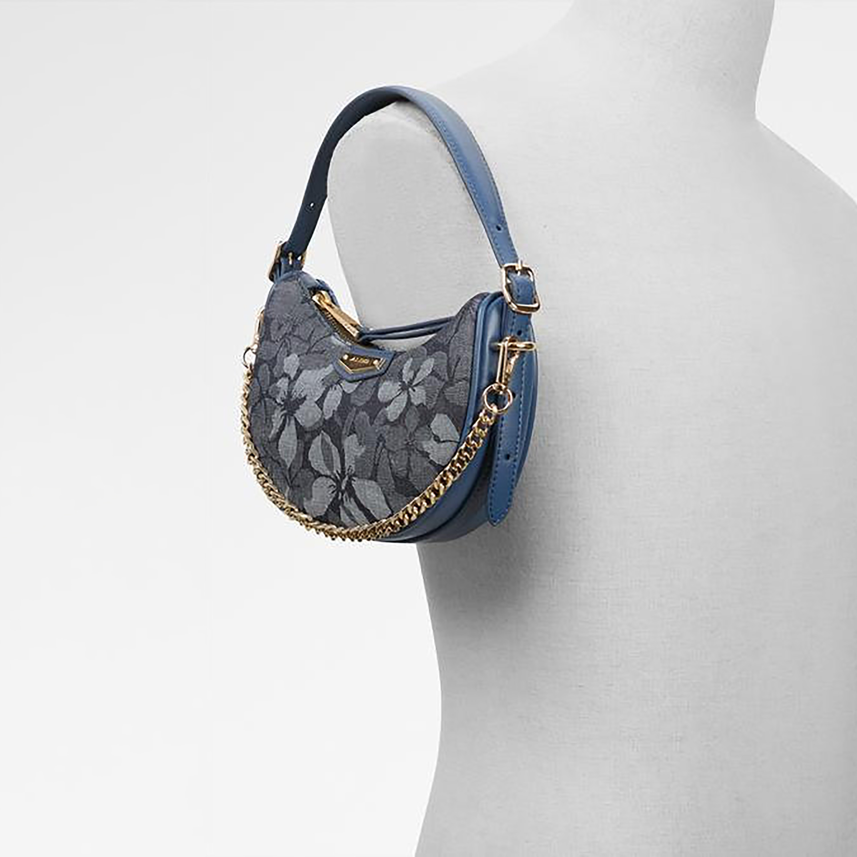 Aldo Sandrose Floral Print Single Handle Shoulder Bag with Zip Closure & Adjustable Strap-women-bagsandwallets-handbags-image-5