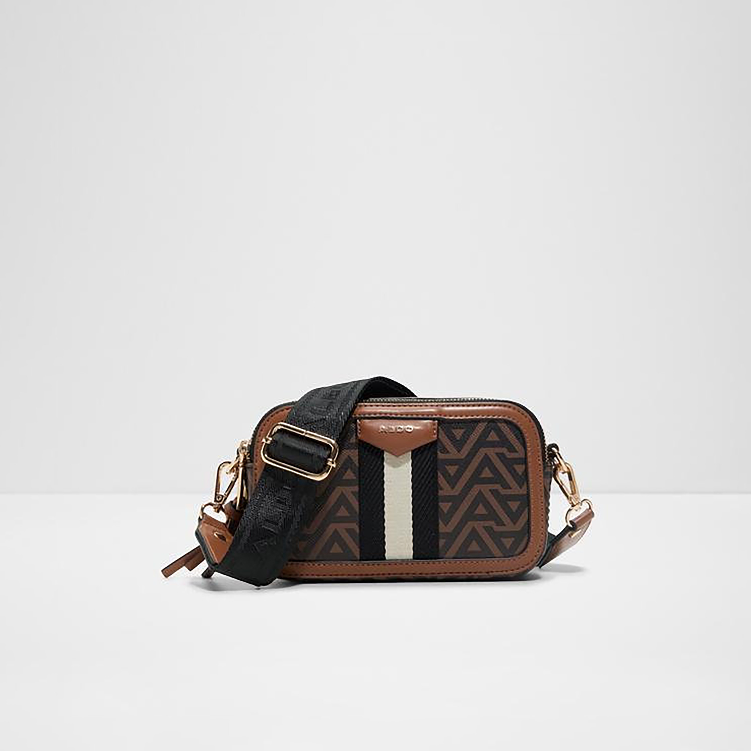 Aldo Masuma Monogram Crossbody Bag with Zipper Closure and Adjustable Strap-women-bagsandwallets-handbags-image-1