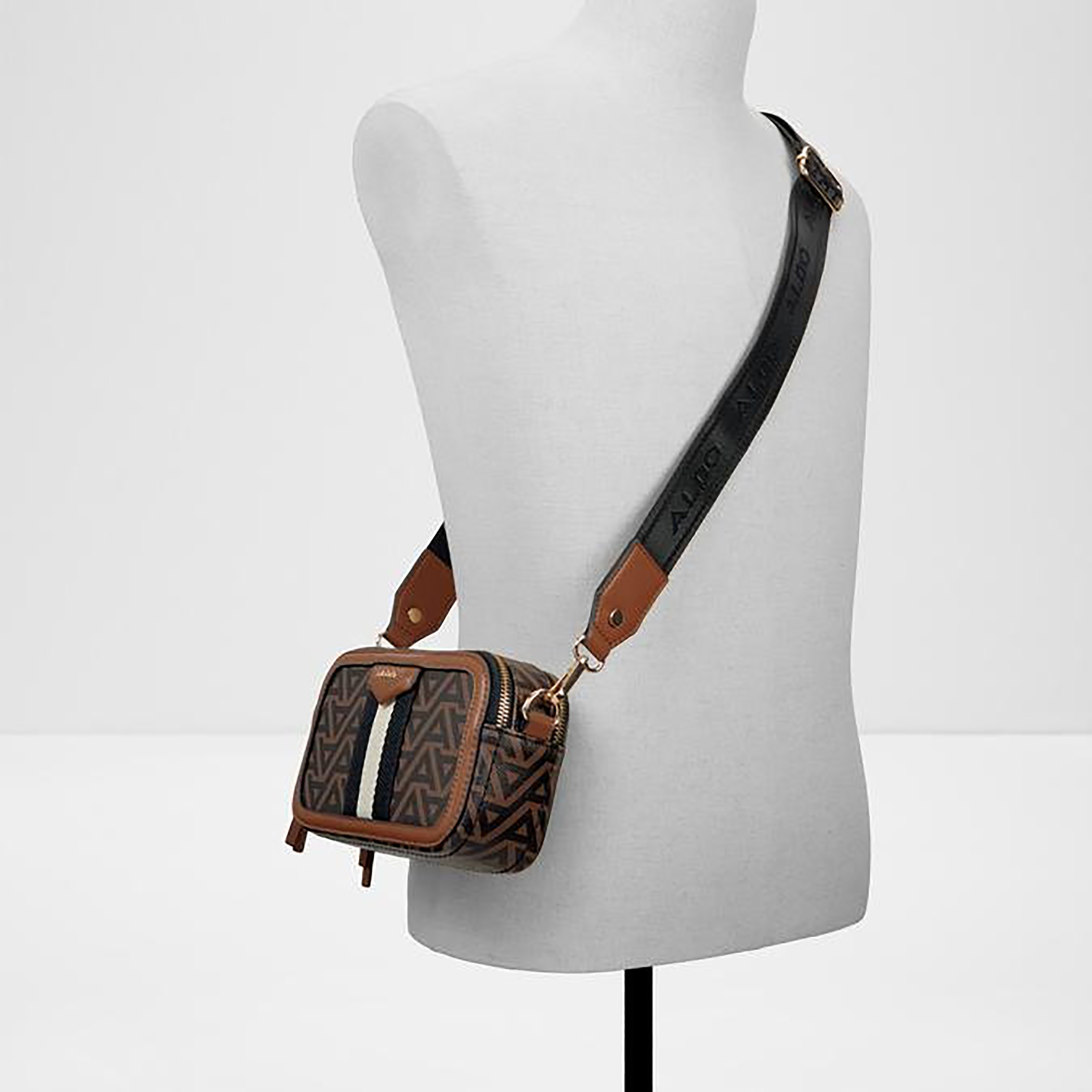 Aldo Masuma Monogram Crossbody Bag with Zipper Closure and Adjustable Strap-women-bagsandwallets-handbags-image-4