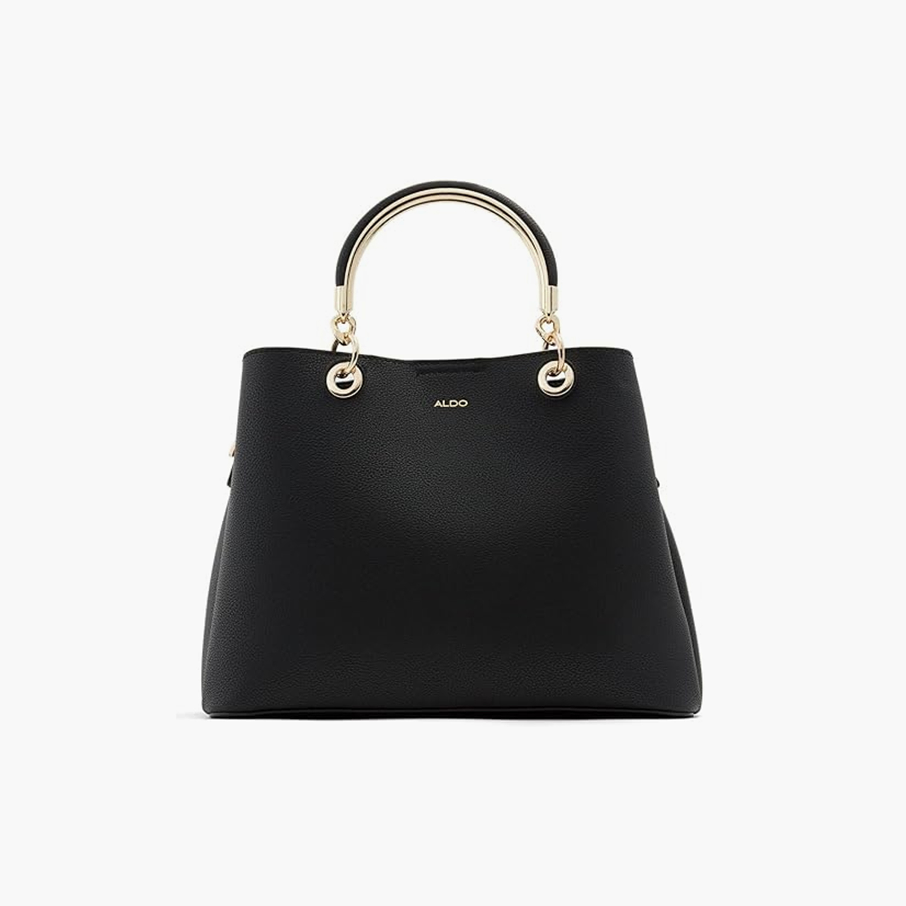 Aldo Surgoine Plain Double Handle Satchel Bag with Magnetic Closure and Adjustable Strap-women-bagsandwallets-handbags-image-1