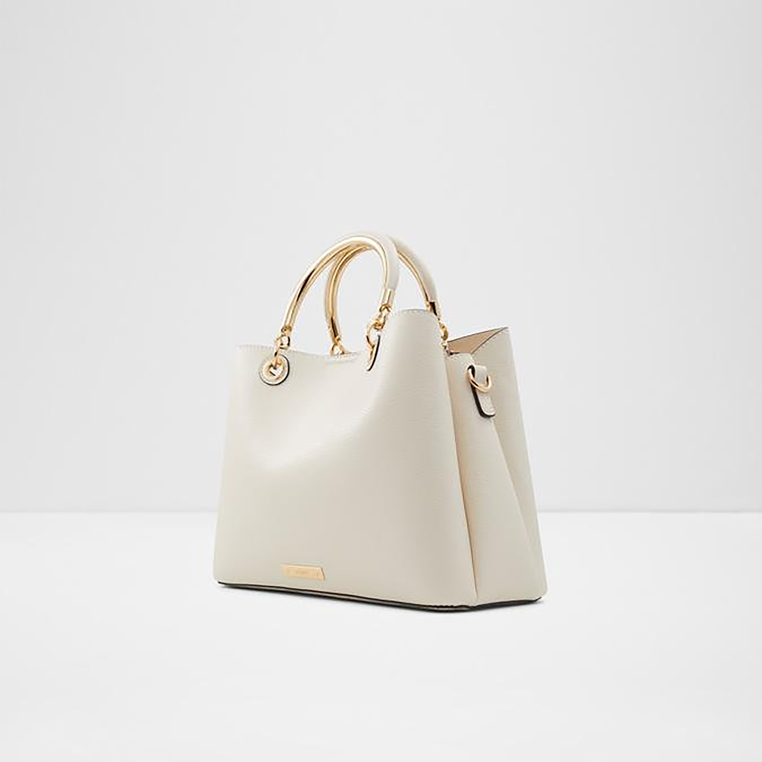Aldo Surgoine Plain Double Handle Satchel Bag with Magnetic Closure and Adjustable Strap-women-bagsandwallets-handbags-image-8