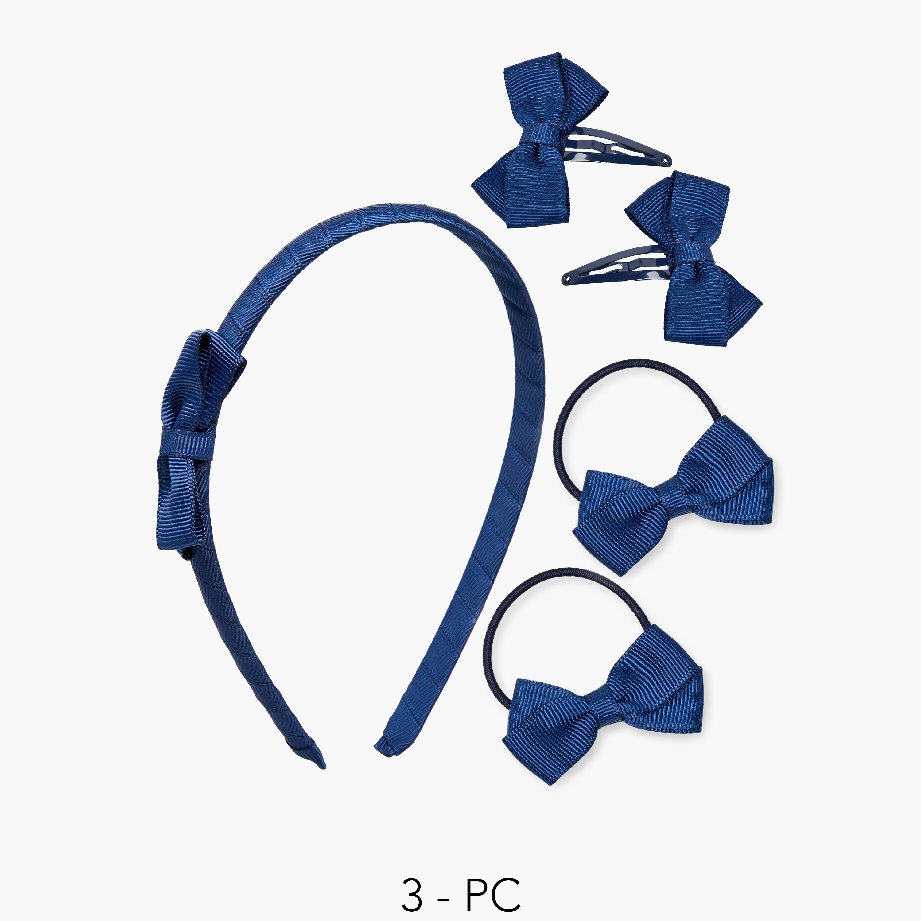 طقم إكسسوارات شعر من 5 قطع مع تفاصيل فيونكة من تشارمز-girls-accessories-hairaccessories-image-1