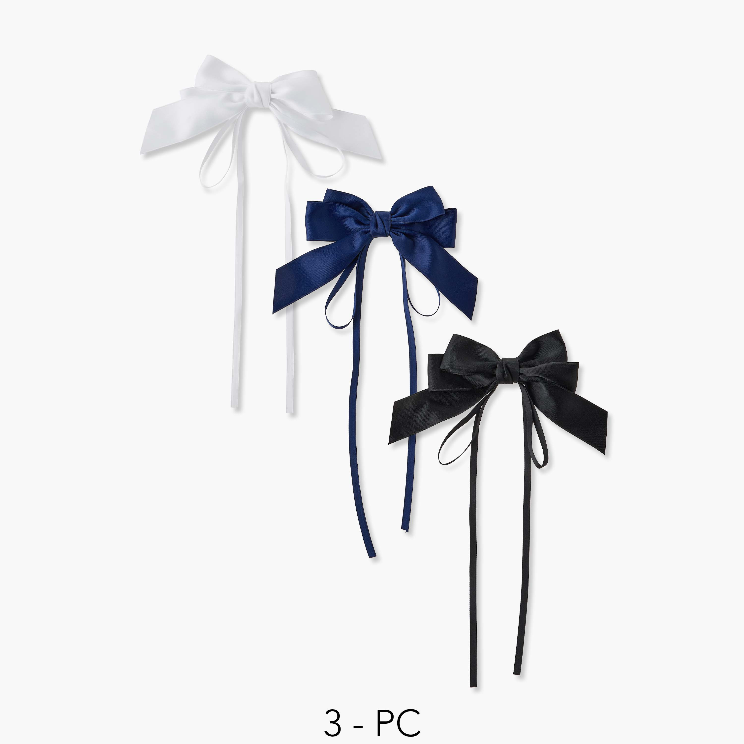 مجموعة مشابك شعر بفيونكة 3 قطع من تشارمز-baby-girls-accessories-hairaccessories-image-1