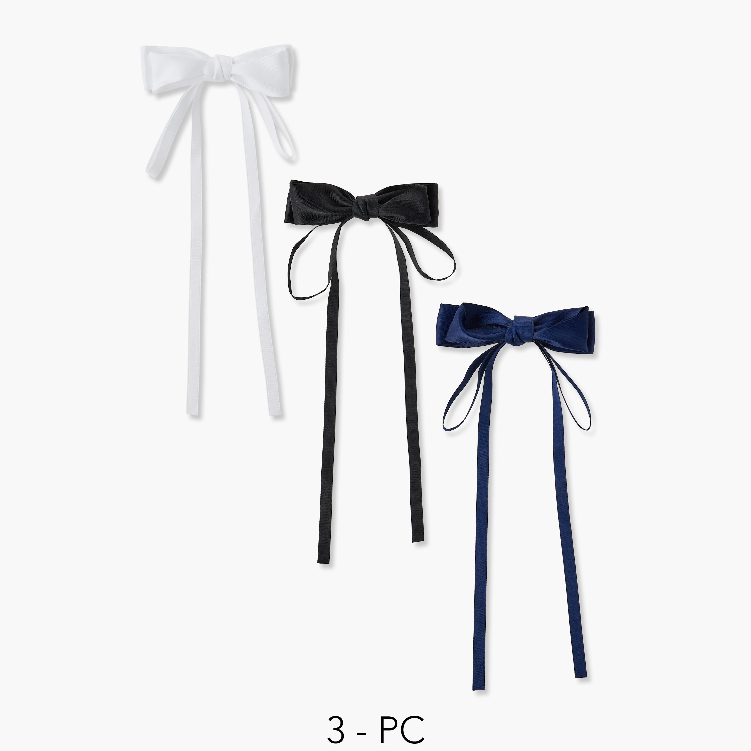 Pack of 3 Charmz Bow Hair Clip-baby-girls-accessories-hairaccessories-image-2