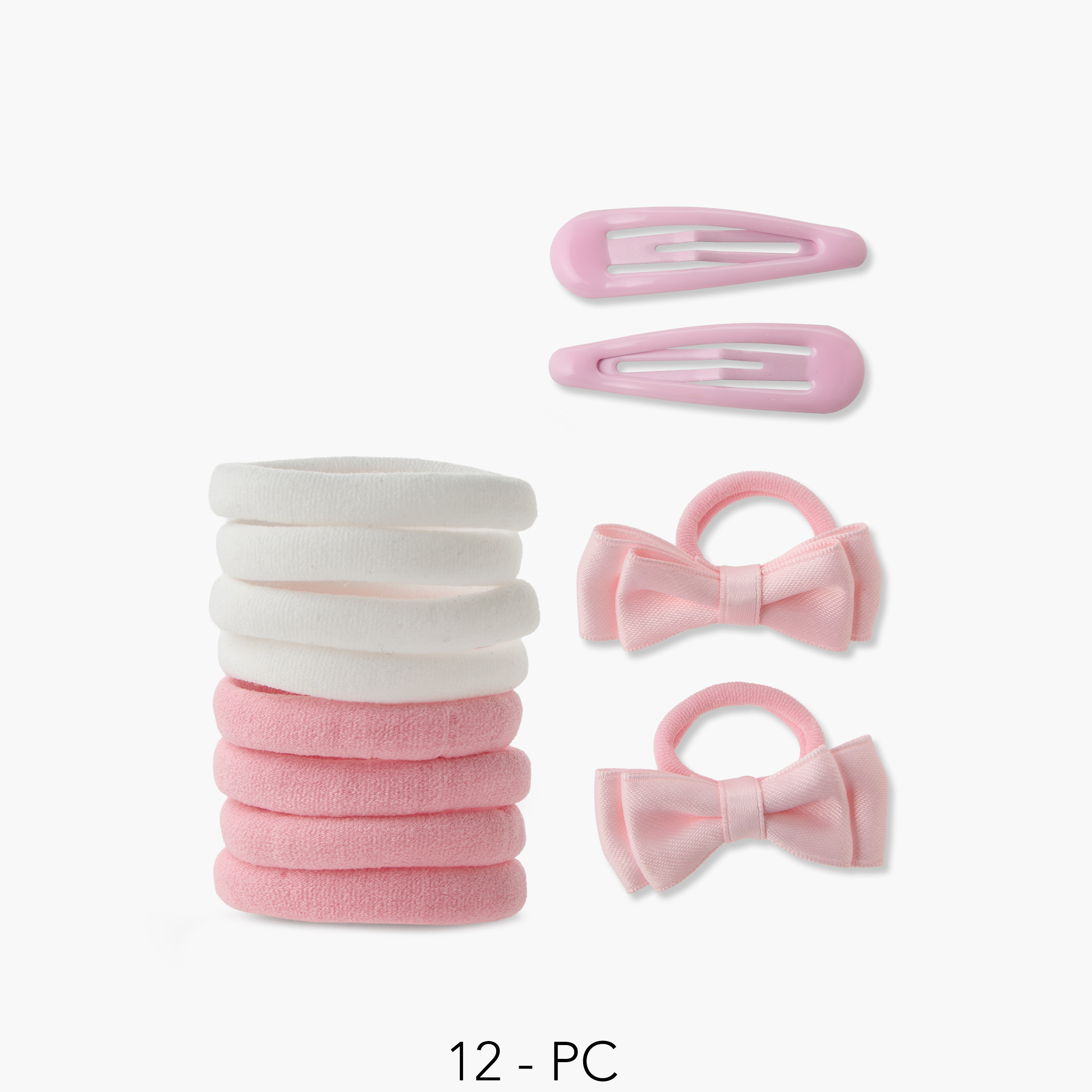 ربطات ومشابك شعر من تشارمز - طقم 12 قطعة-baby-girls-accessories-hairaccessories-image-1