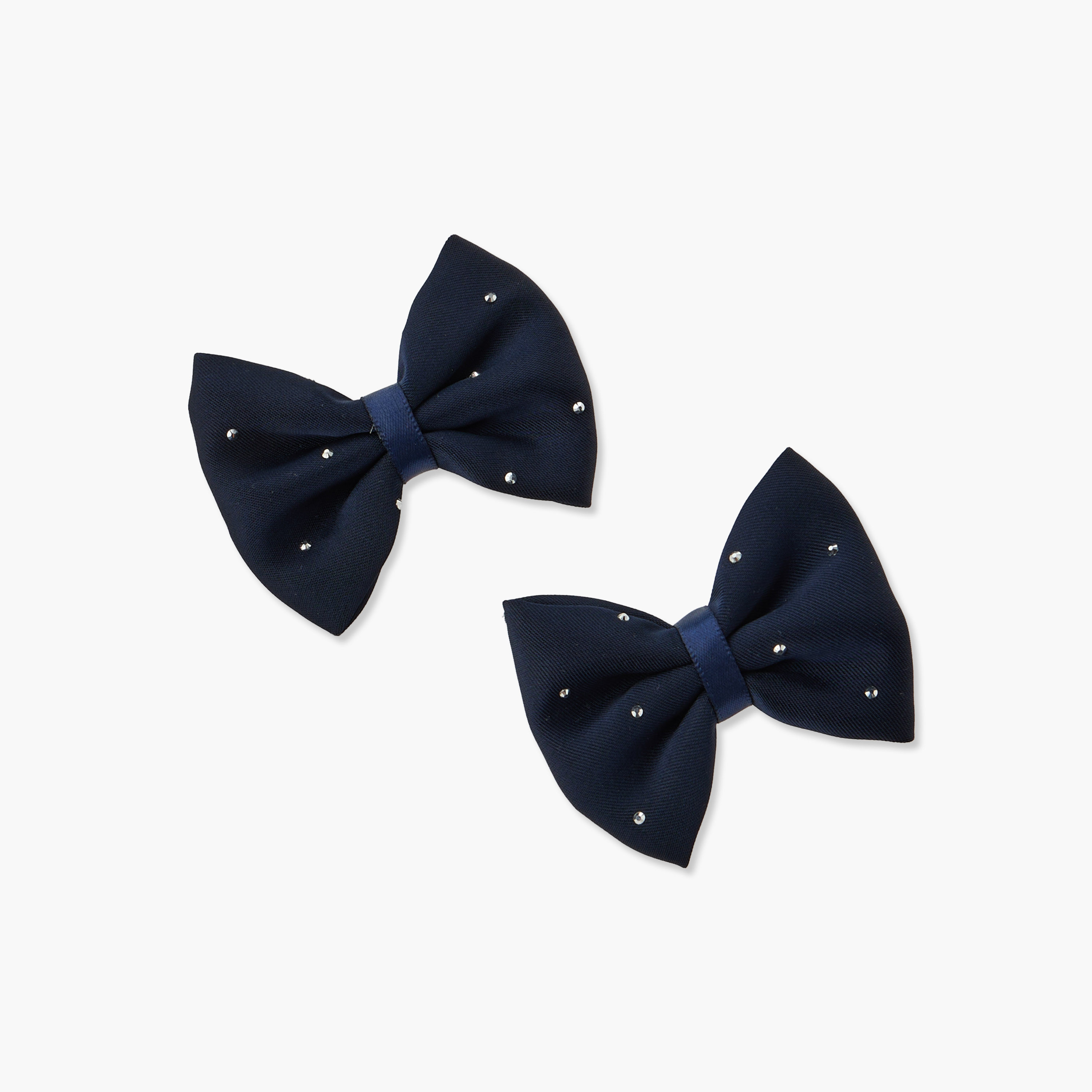 طقم مشابك شعر مع ربطة شعر على شكل فيونكة من تشارمز - 3 قطع-baby-girls-accessories-hairaccessories-image-5