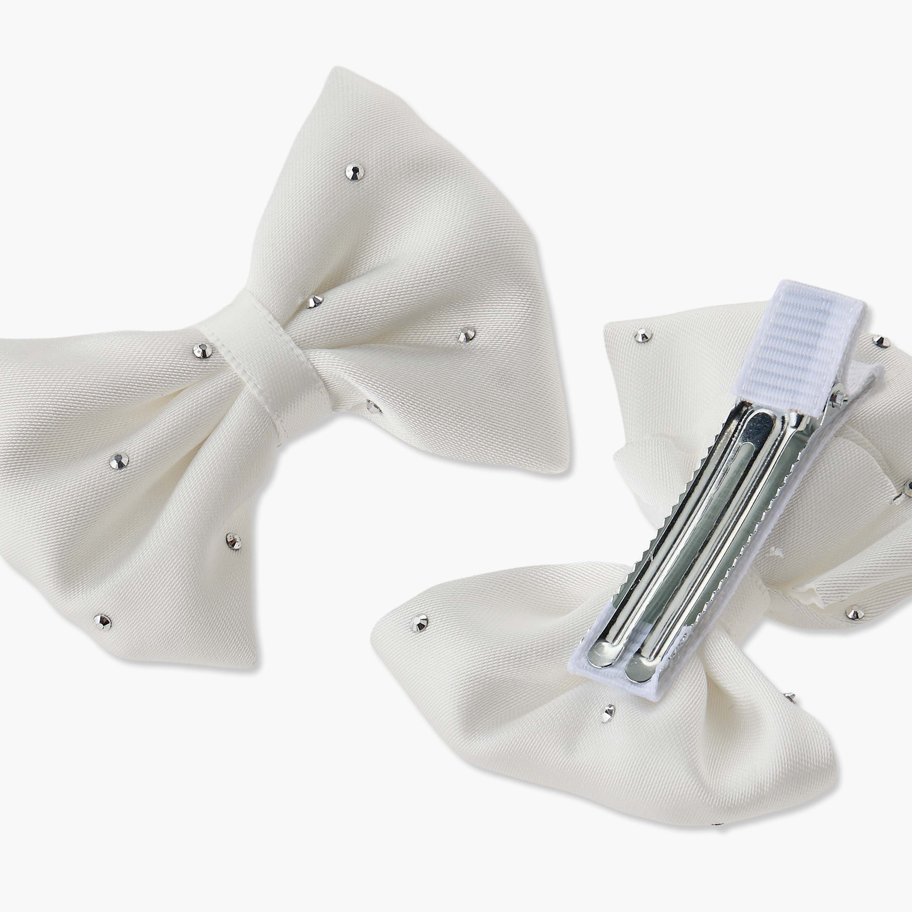 طقم طوق ومشابك شعر فيونكة 3 قطع من تشارمز-baby-girls-accessories-hairaccessories-image-7