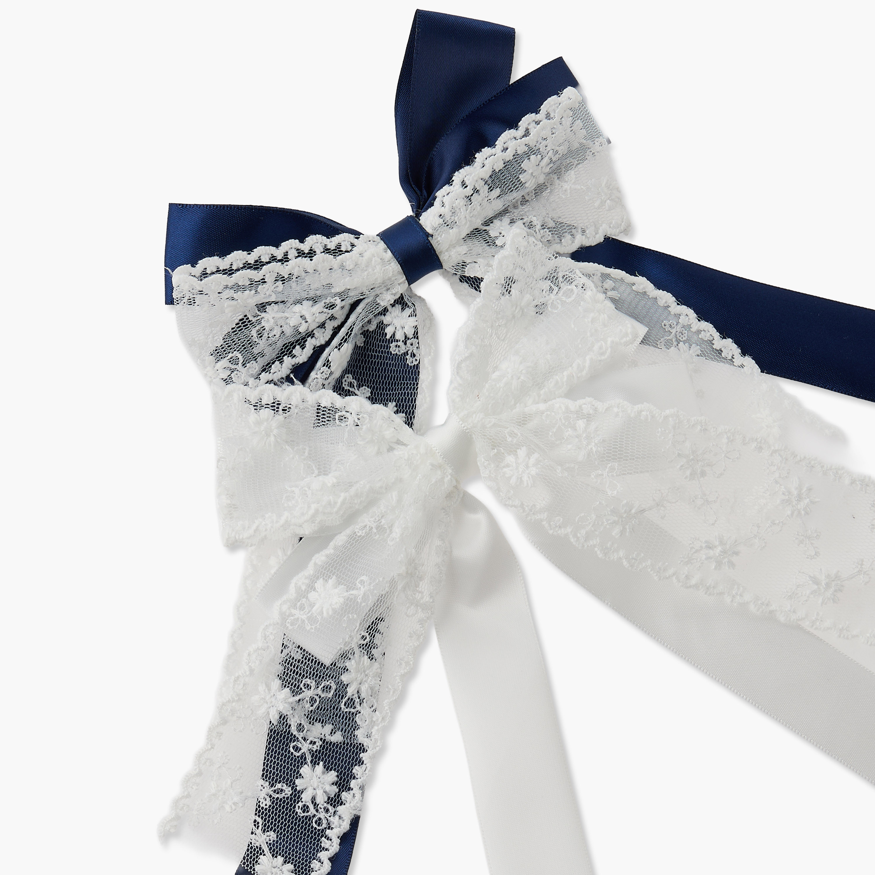 طقم مشابك شعر بفيونكة دانتيل قطعتين من تشارمز-baby-girls-accessories-hairaccessories-image-6