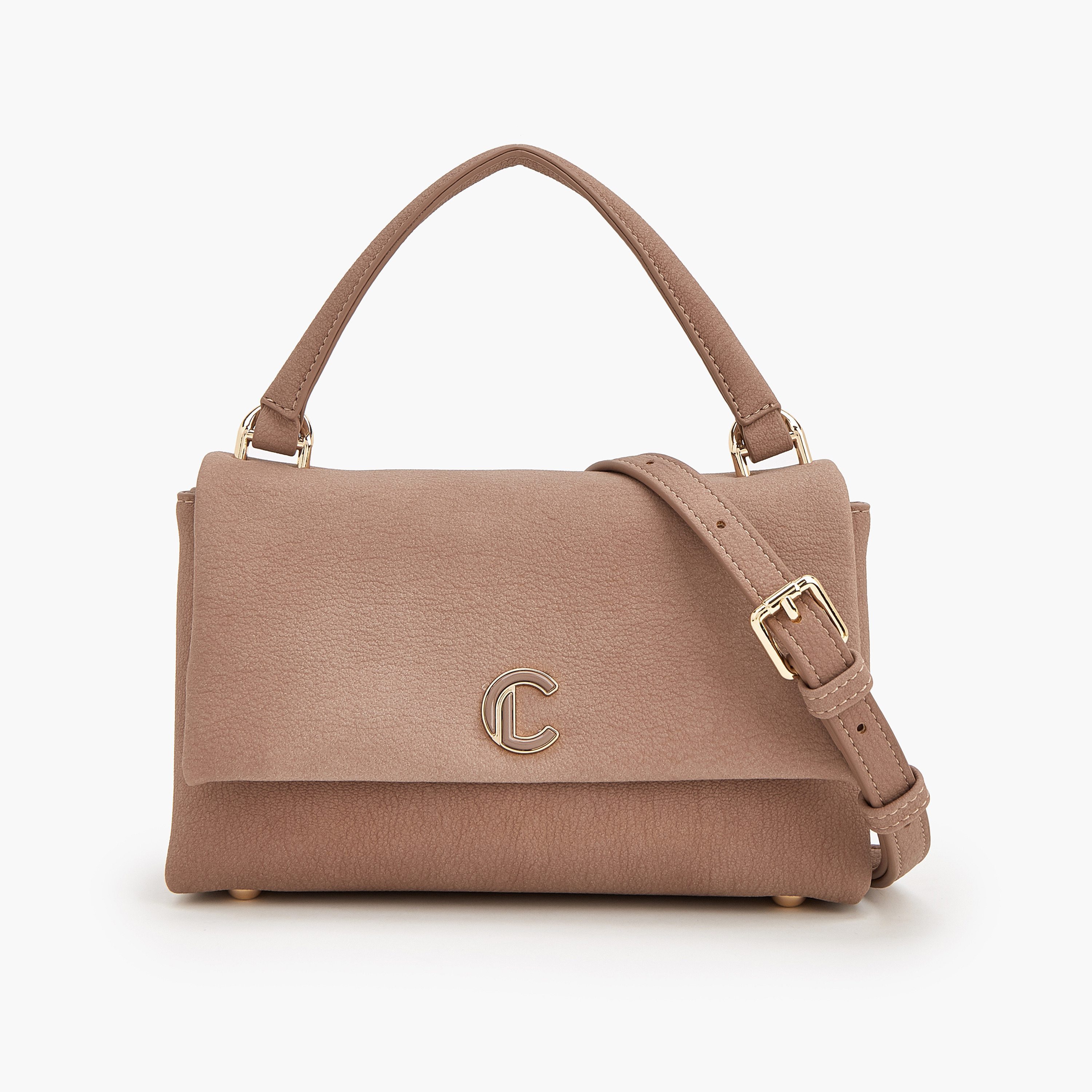 Le Confort Textured Crossbody Bag with Detachable Strap-women-bagsandwallets-handbags-image-1