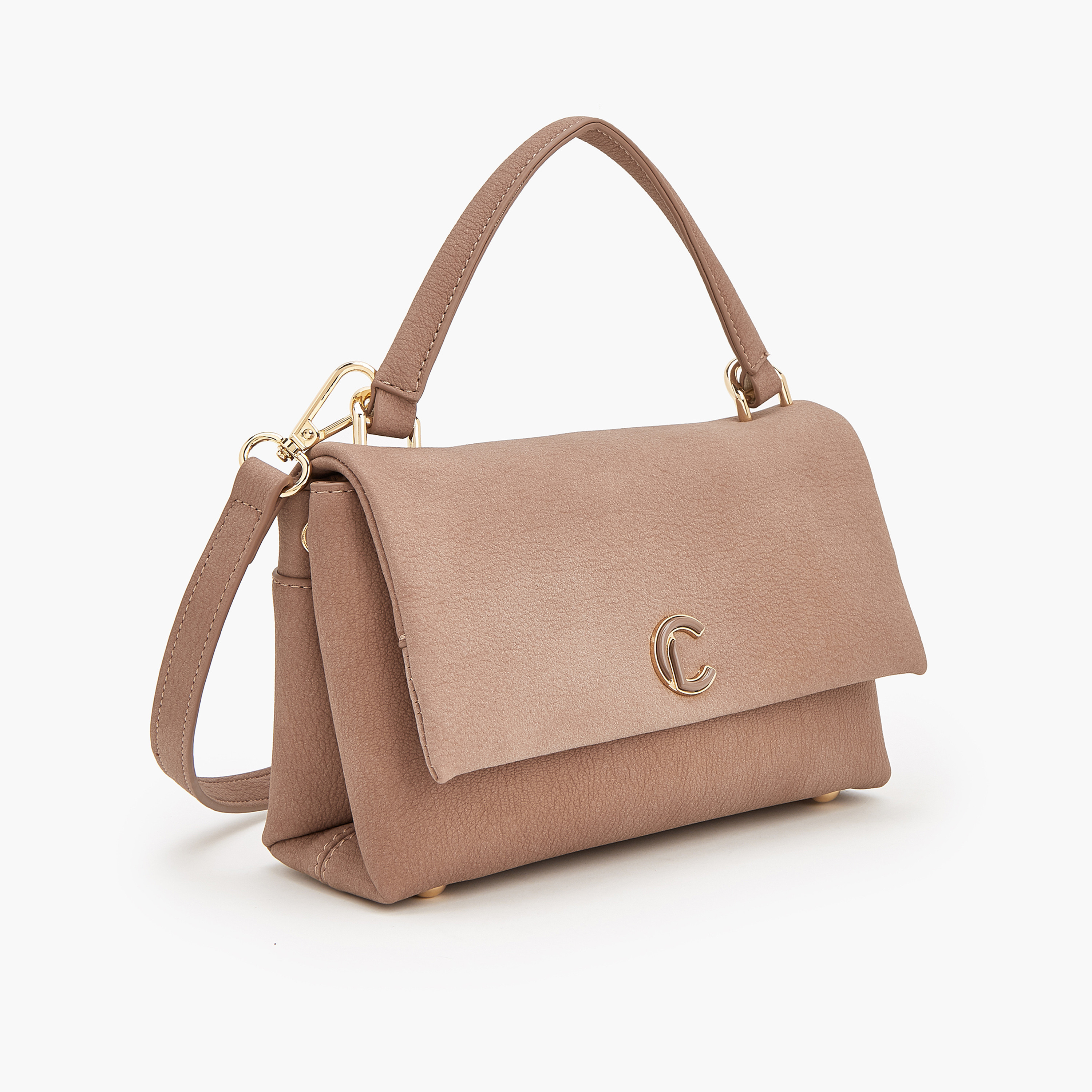 Le Confort Textured Crossbody Bag with Detachable Strap-women-bagsandwallets-handbags-image-2