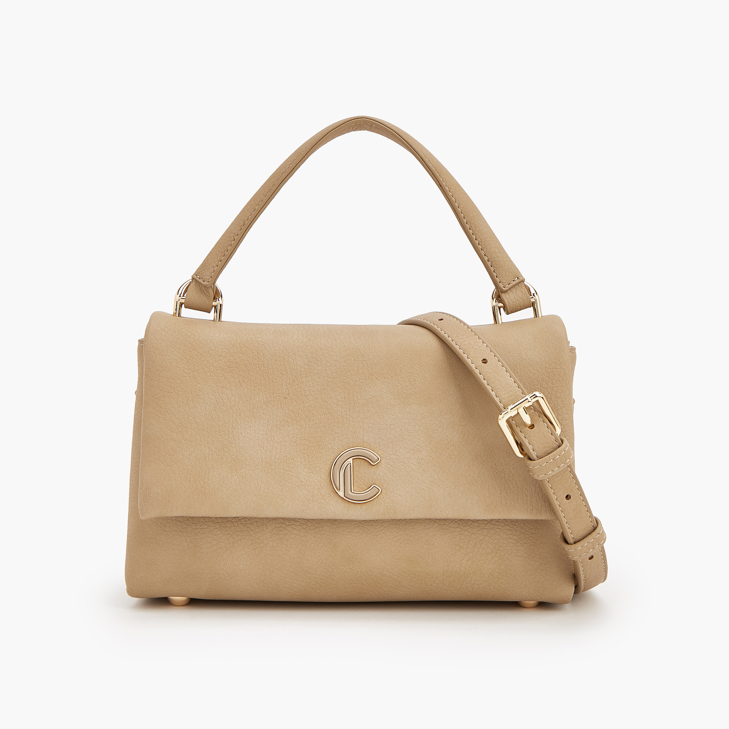 Le Confort Textured Crossbody Bag with Detachable Strap-women-bagsandwallets-handbags-image-1