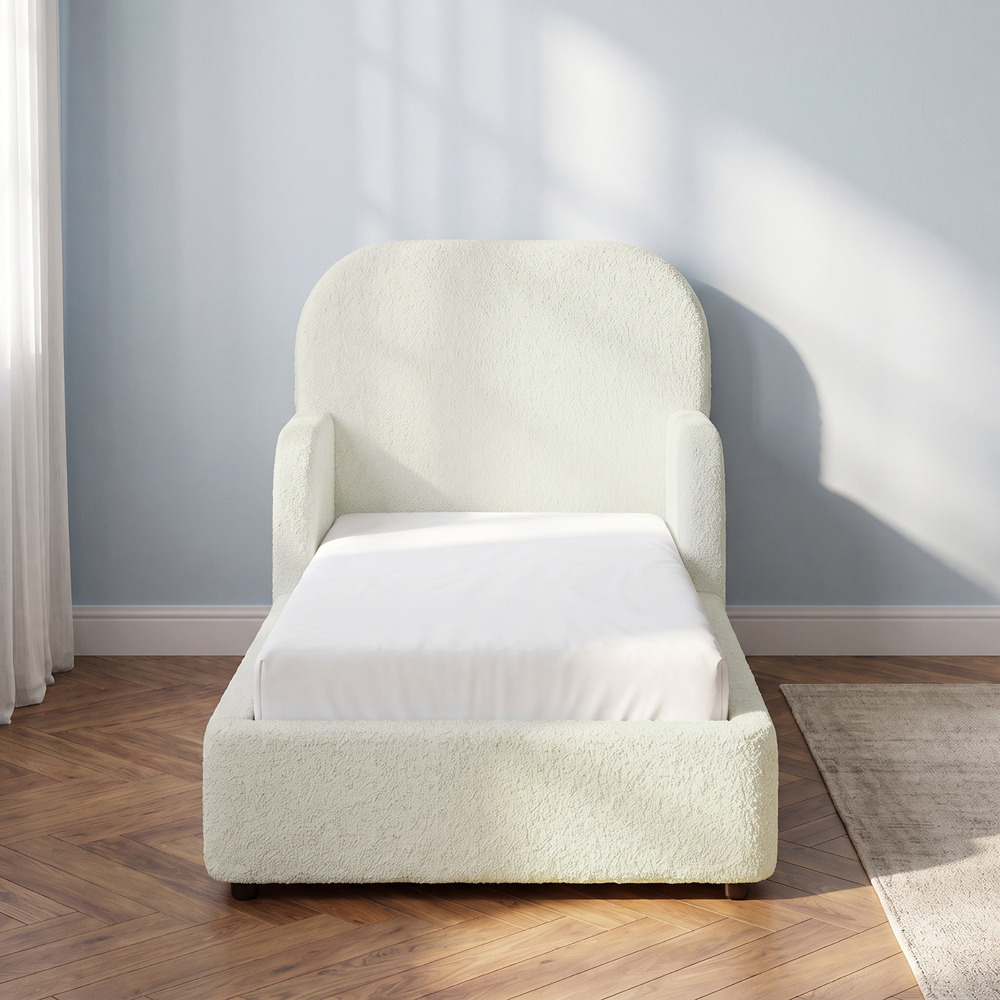 سرير أطفال مبطن بلوح رأسي مرتفع من جونيورز-baby-nursery-furniture-cribsandbeds-beds-image-2