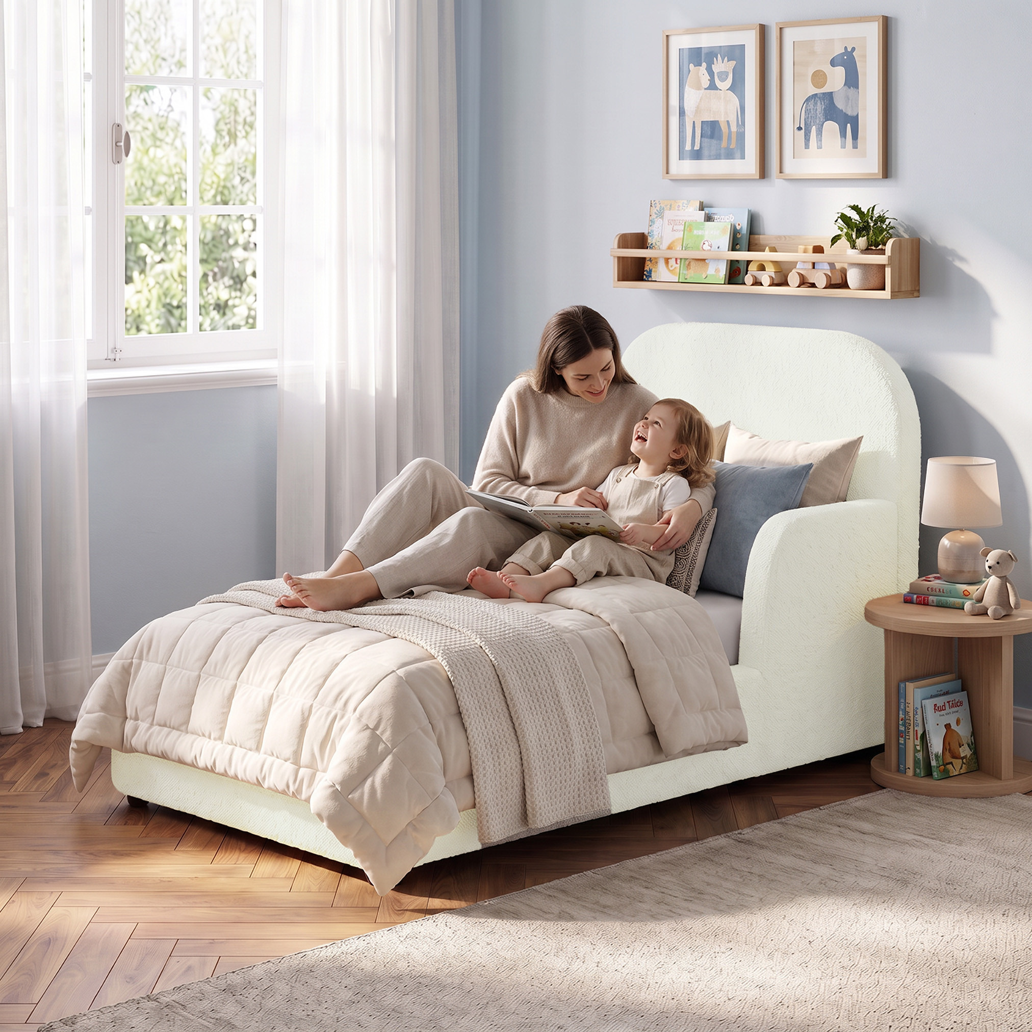 سرير أطفال مبطن بلوح رأسي مرتفع من جونيورز-baby-nursery-furniture-cribsandbeds-beds-image-3