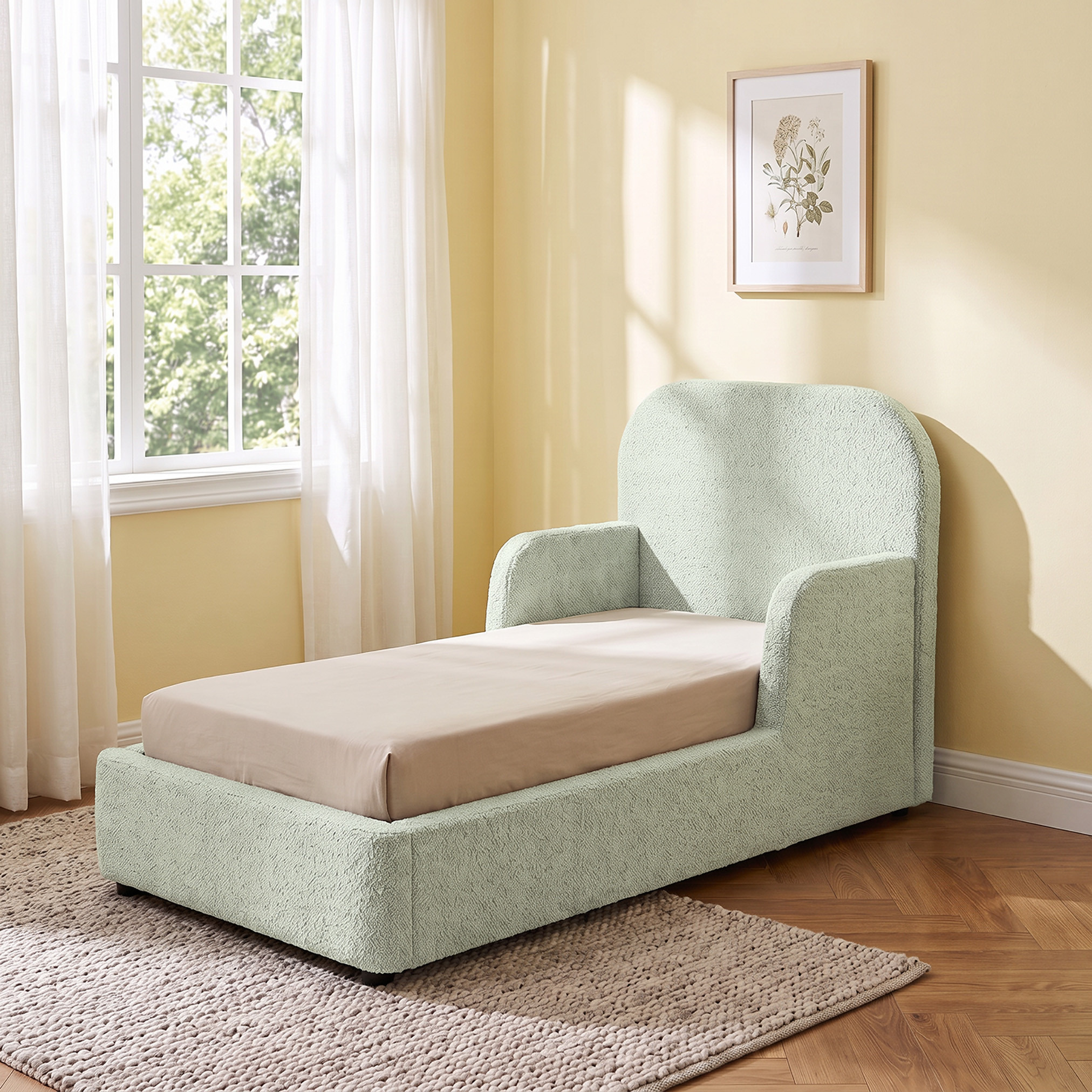 سرير أطفال مبطن بلوح رأسي مرتفع من جونيورز-baby-nursery-furniture-cribsandbeds-beds-image-1