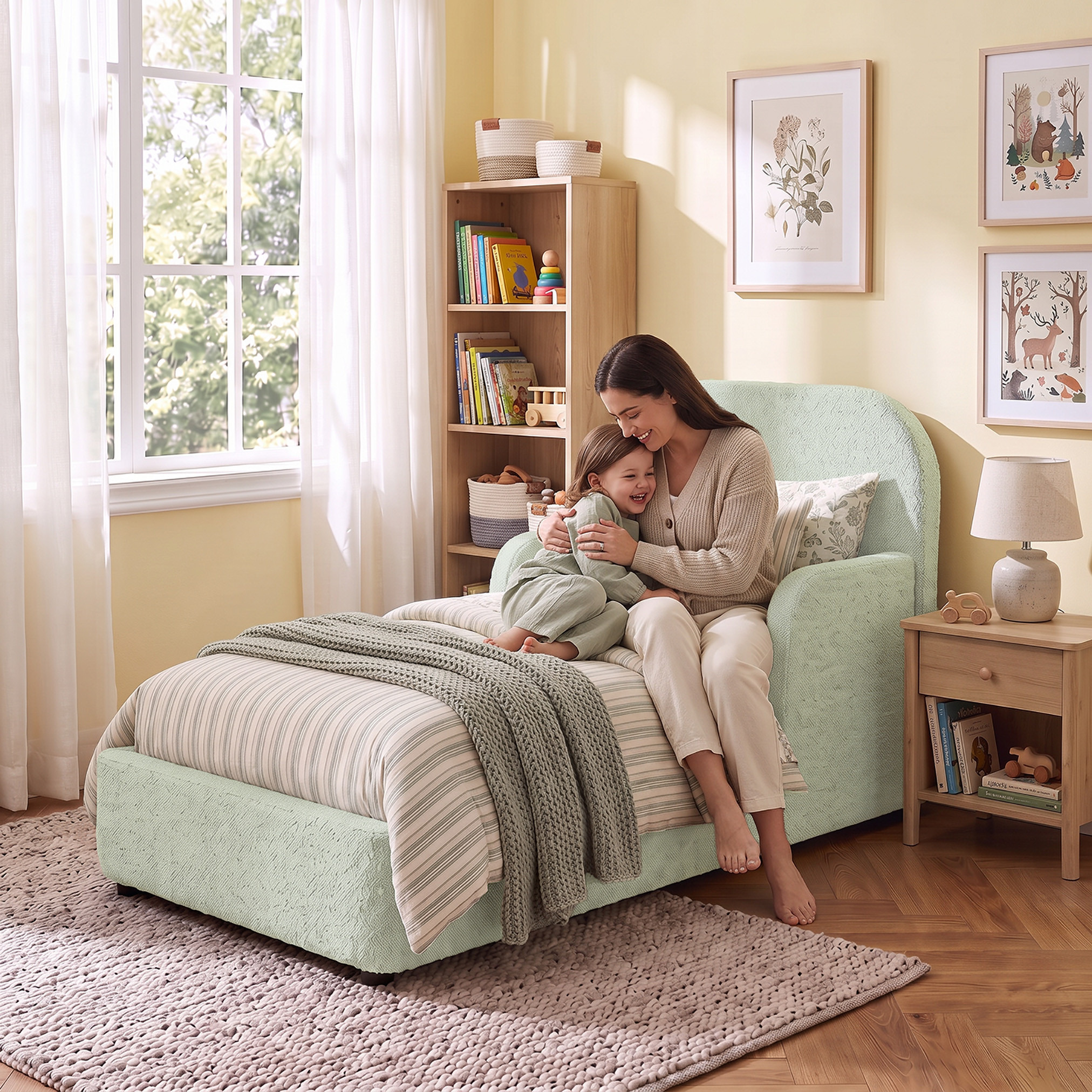 سرير أطفال مبطن بلوح رأسي مرتفع من جونيورز-baby-nursery-furniture-cribsandbeds-beds-image-4