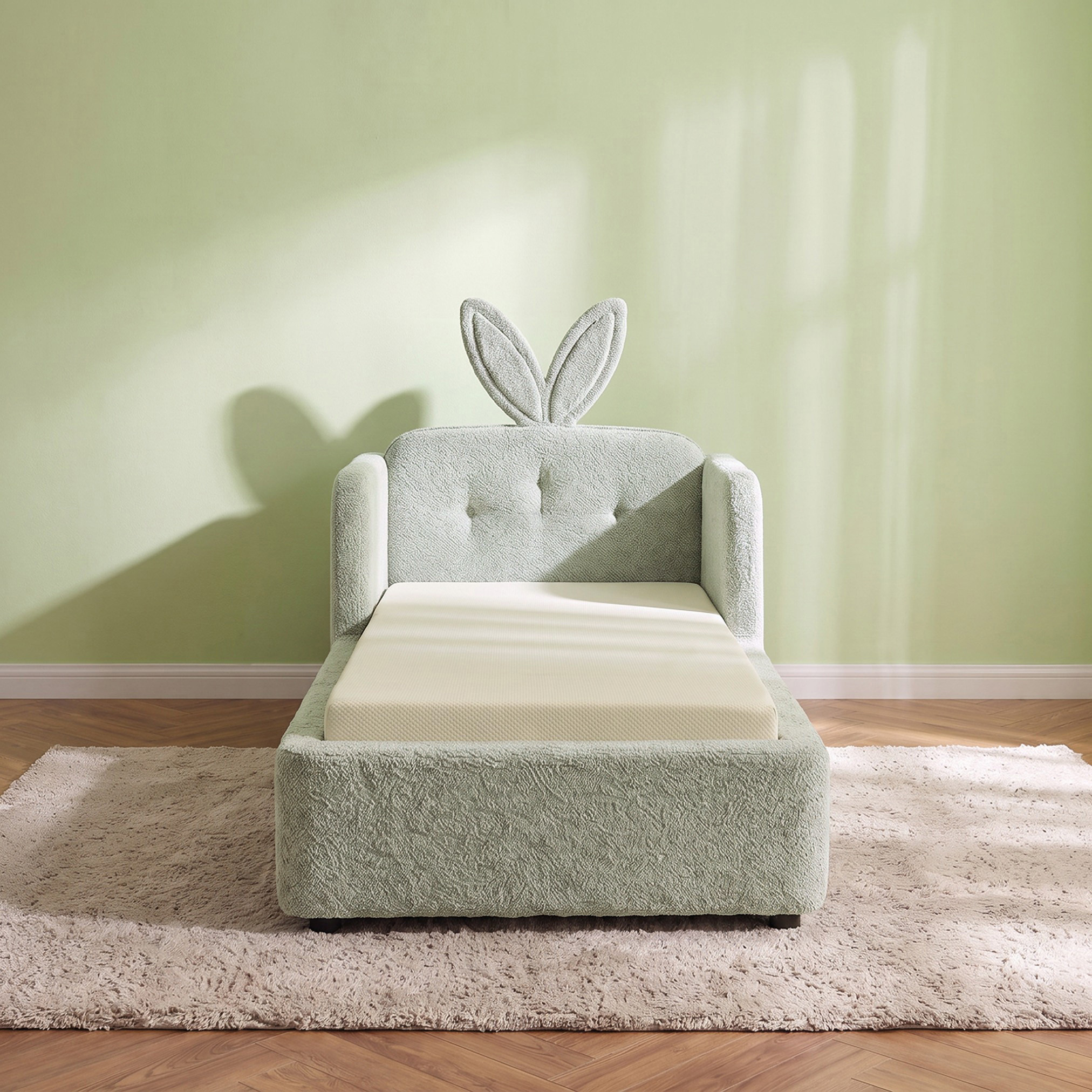 Juniors Toddler Bed with Bunny Headboard-baby-nursery-furniture-cribsandbeds-beds-image-2