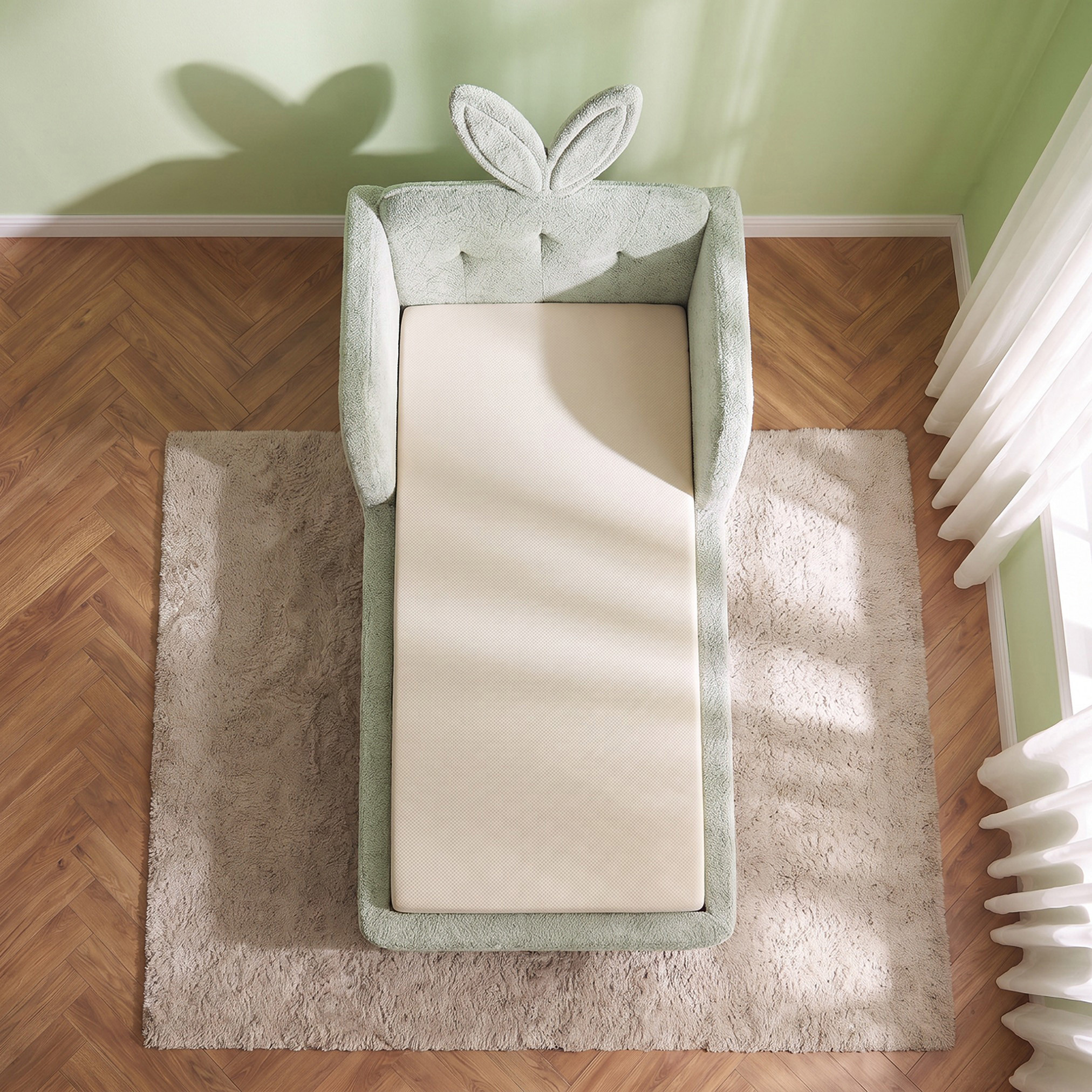 Juniors Toddler Bed with Bunny Headboard-baby-nursery-furniture-cribsandbeds-beds-image-4